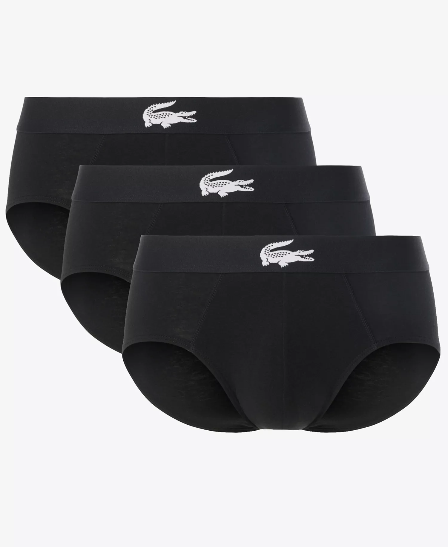 Men's Regular-Fit Briefs, 3-Pack - Black - L