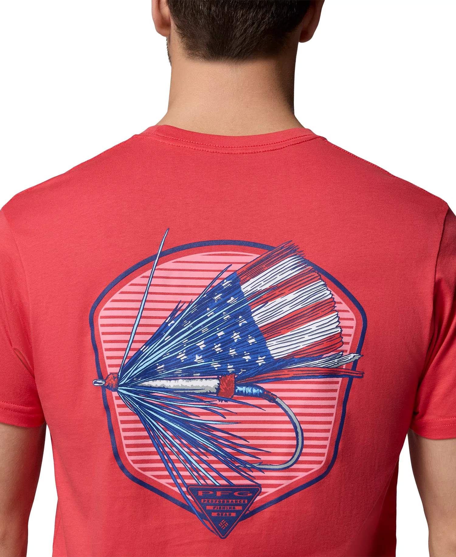 Men's PFG Gigante Graphic T-Shirt - Sunset Red - L