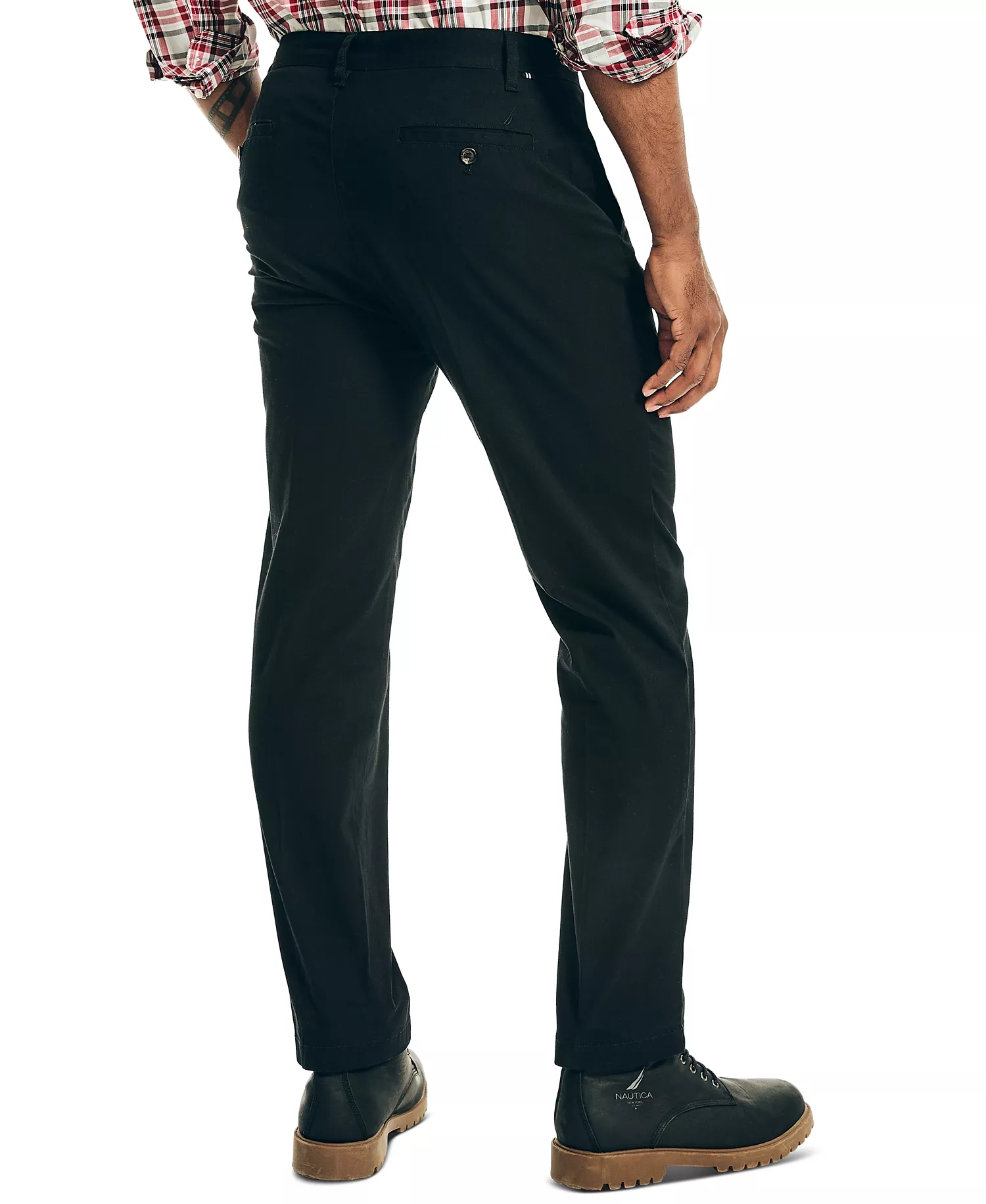 Classic-Fit Flat-Front Lightweight Beacon Pants - True Black - 36x32