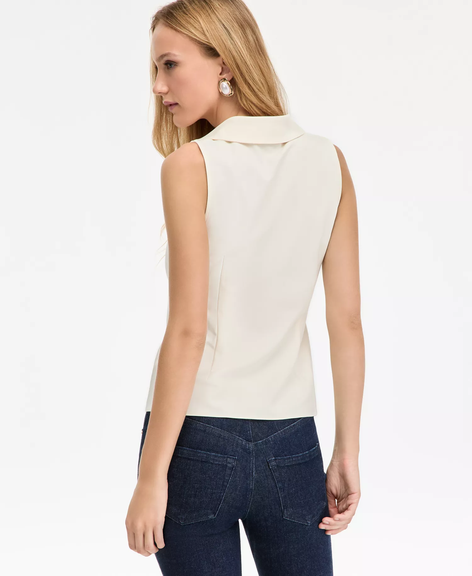 Women's Twist-Front Top, Macy's Exclusive  - Vintage Cream - XL