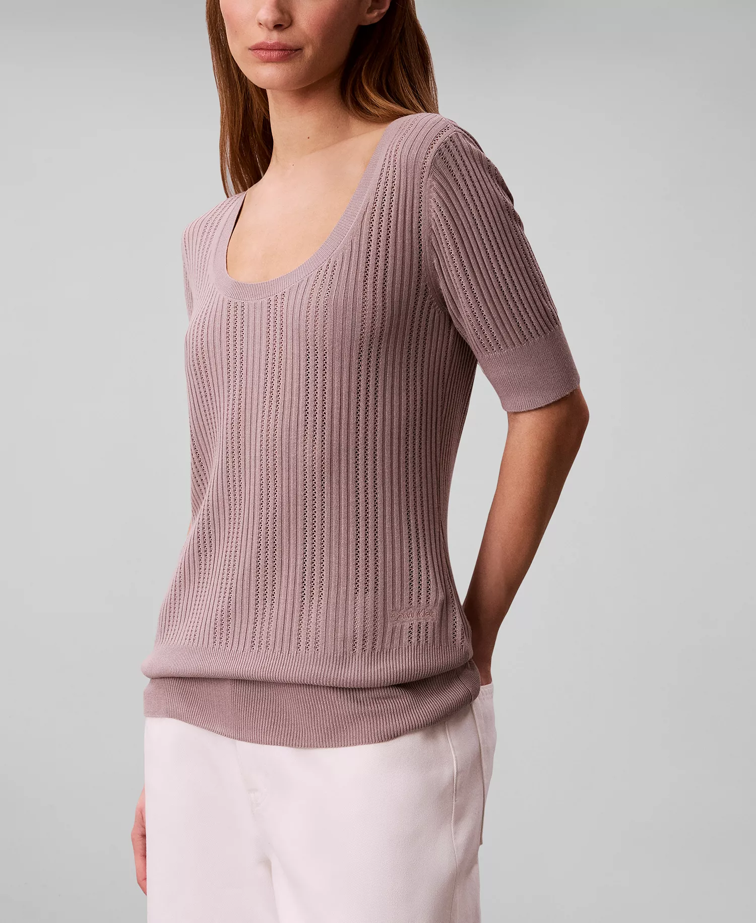 Women's Gauge Short-Sleeve Sweater - Dusted Fox - L