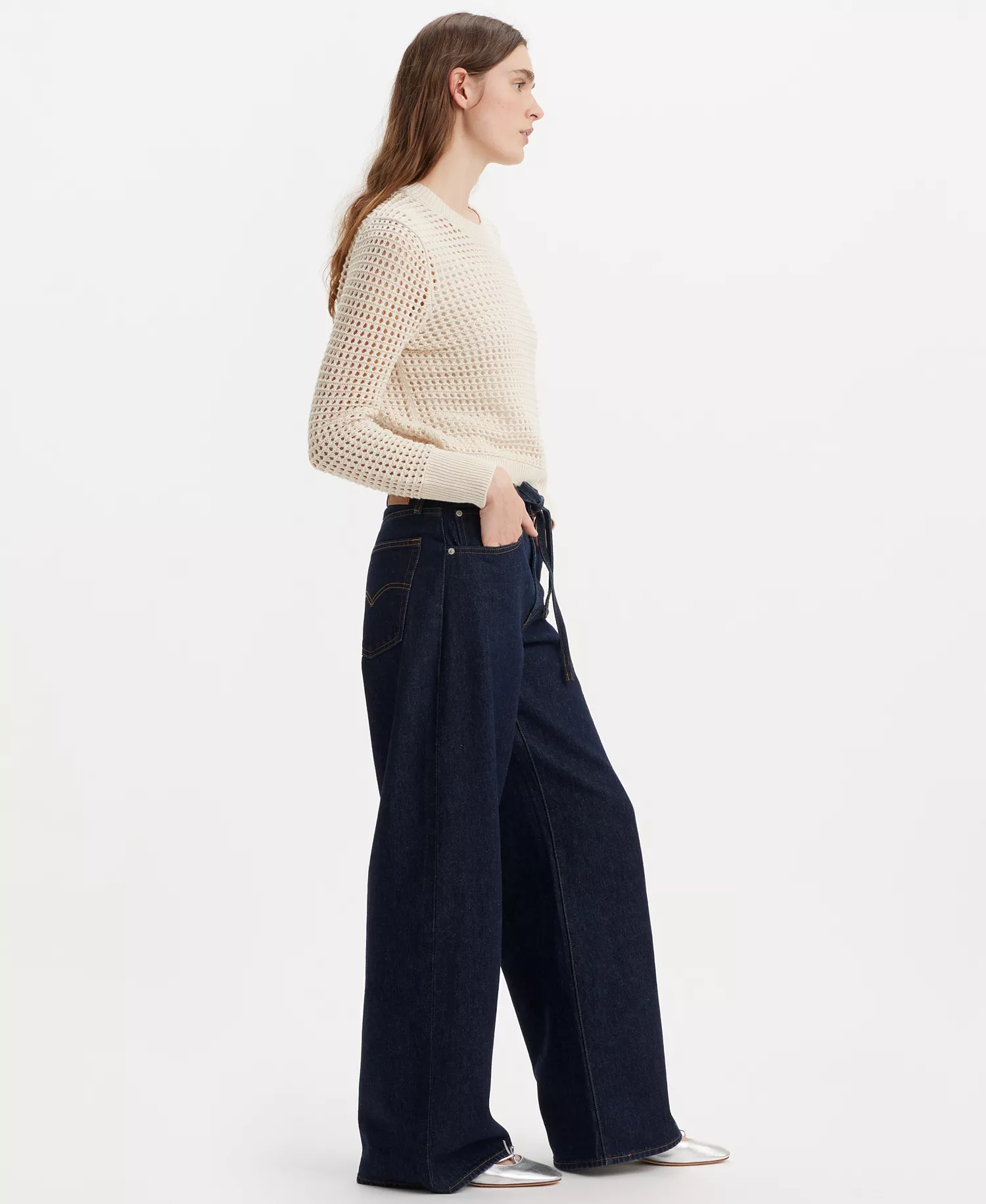 Women's Straight Leg Denim Loose Jeans - Dream Nice - 24L