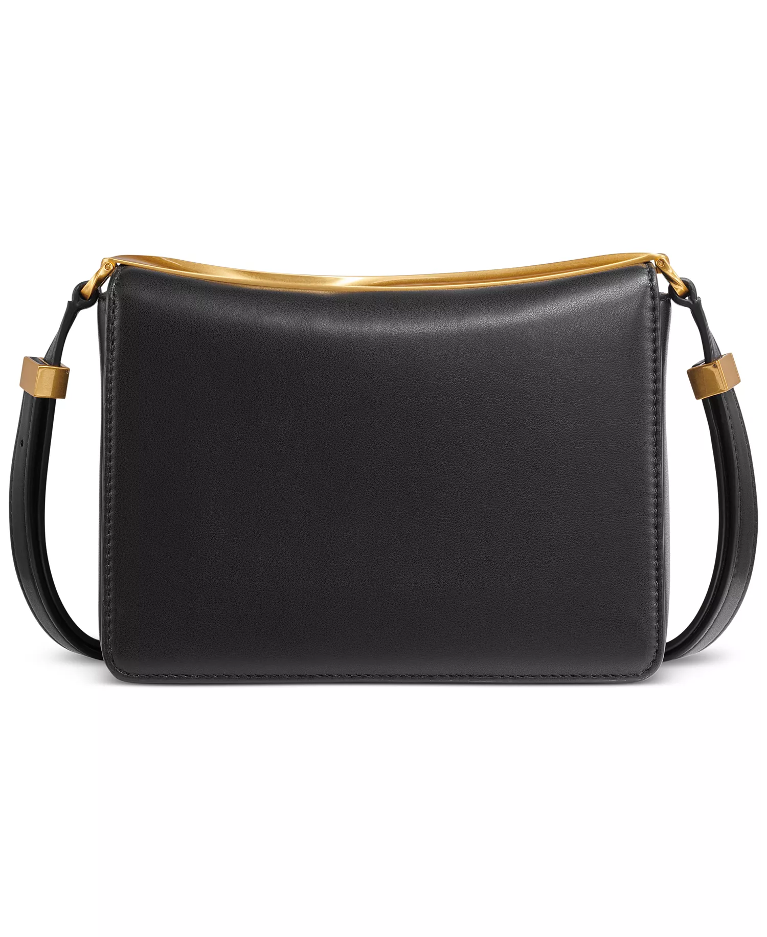 Jericho Flap Shoulder with Sculpted Hardware Bag - Black - ONE SIZE