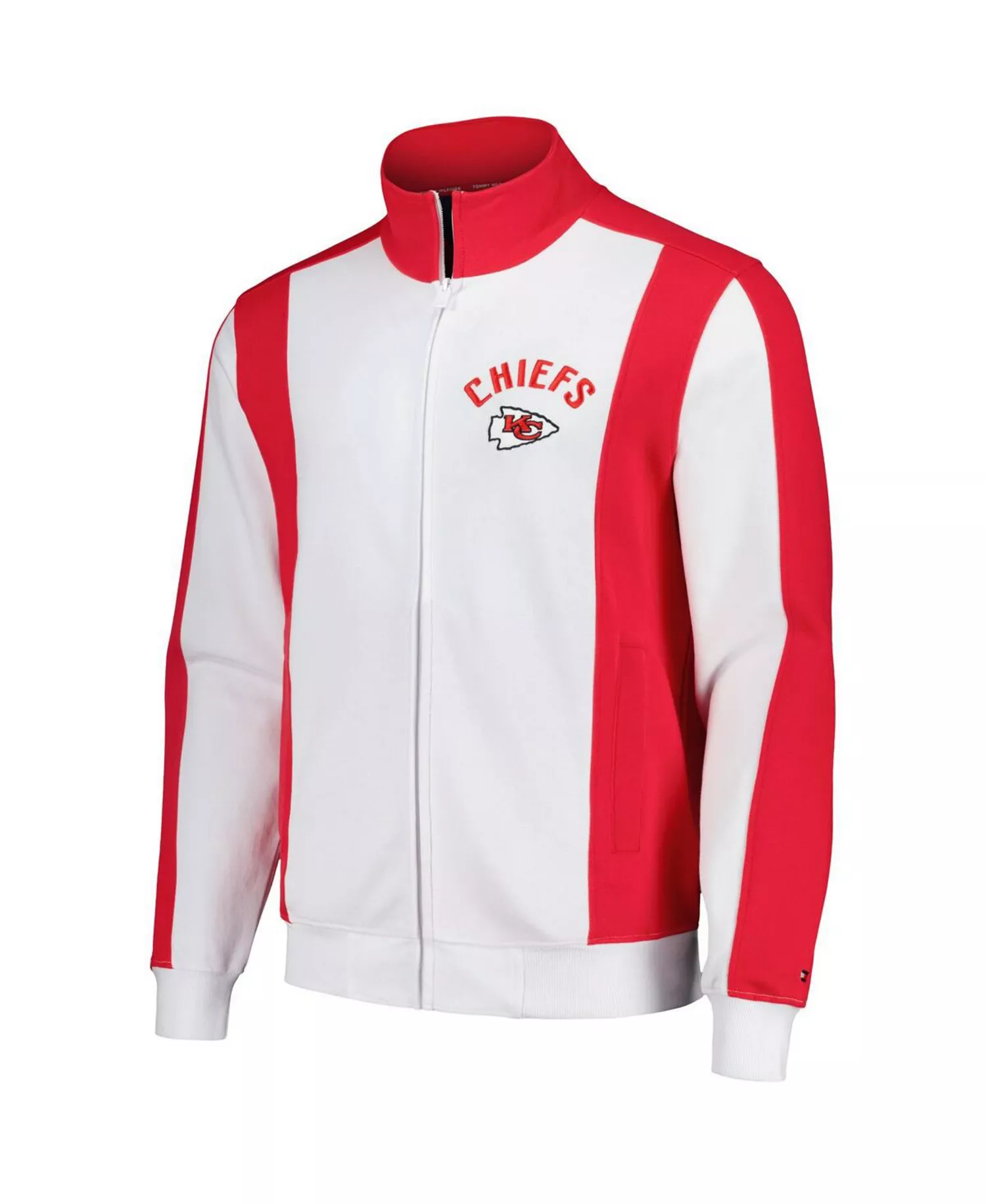 Men's White/Red Kansas City Chiefs Nolan Full-Zip Track Jacket - White, Red - L