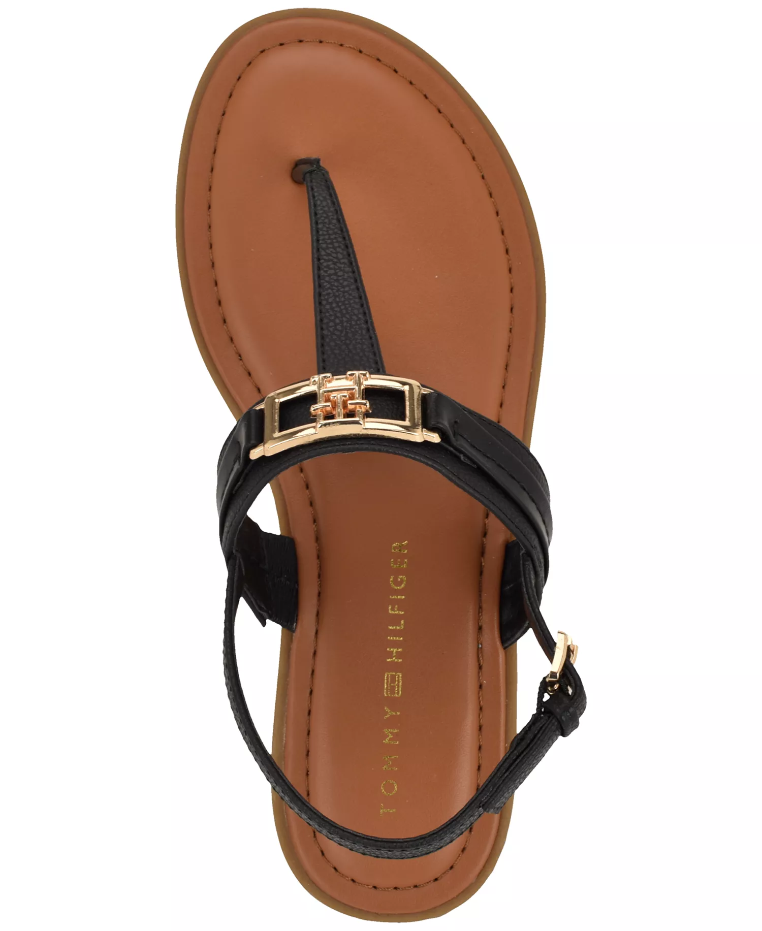 Women's Cruman Flat Thong Sandal - Black - 10M