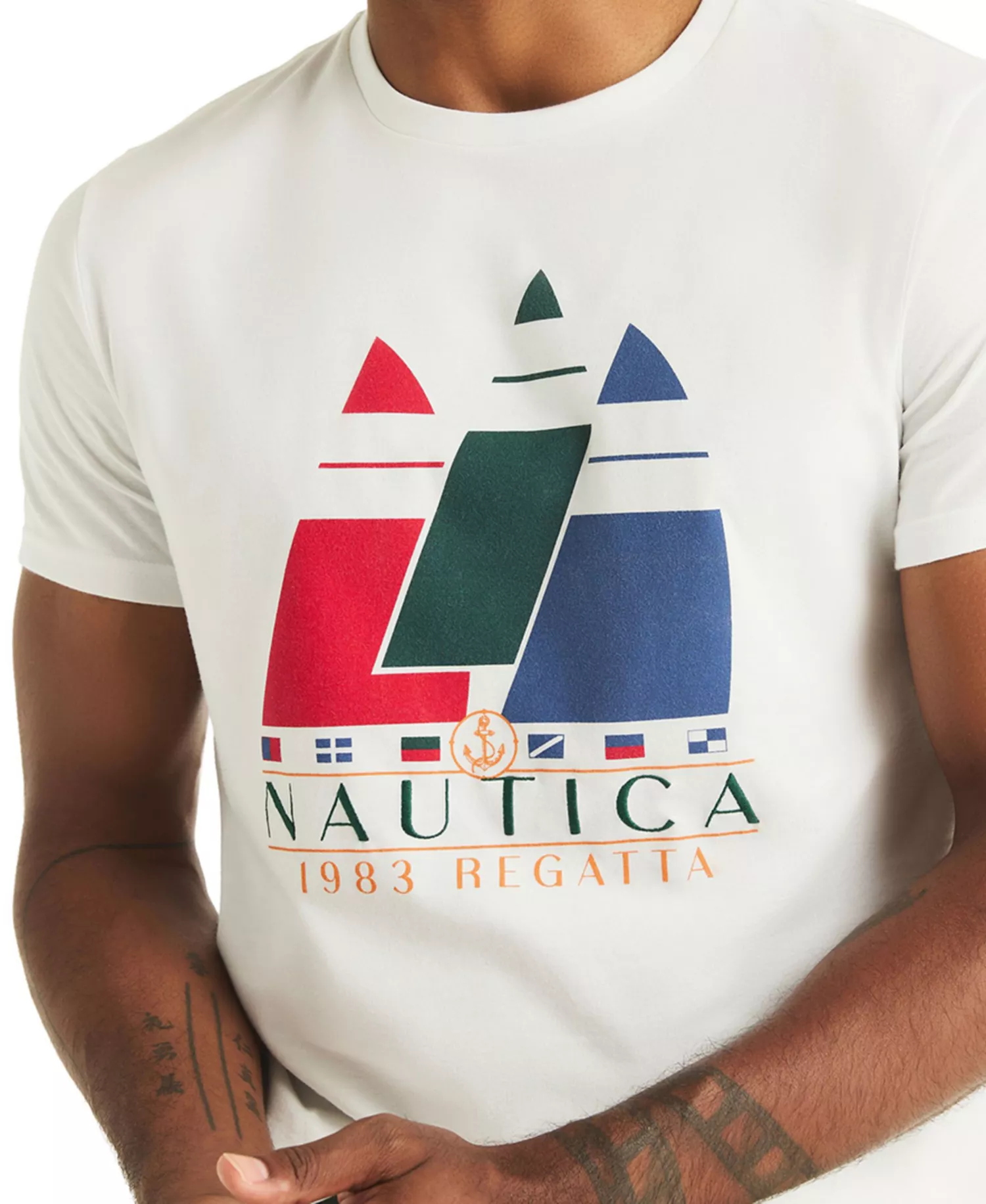 Men's Graphic Print Short-Sleeve T-Shirt - Sail White - 2XL