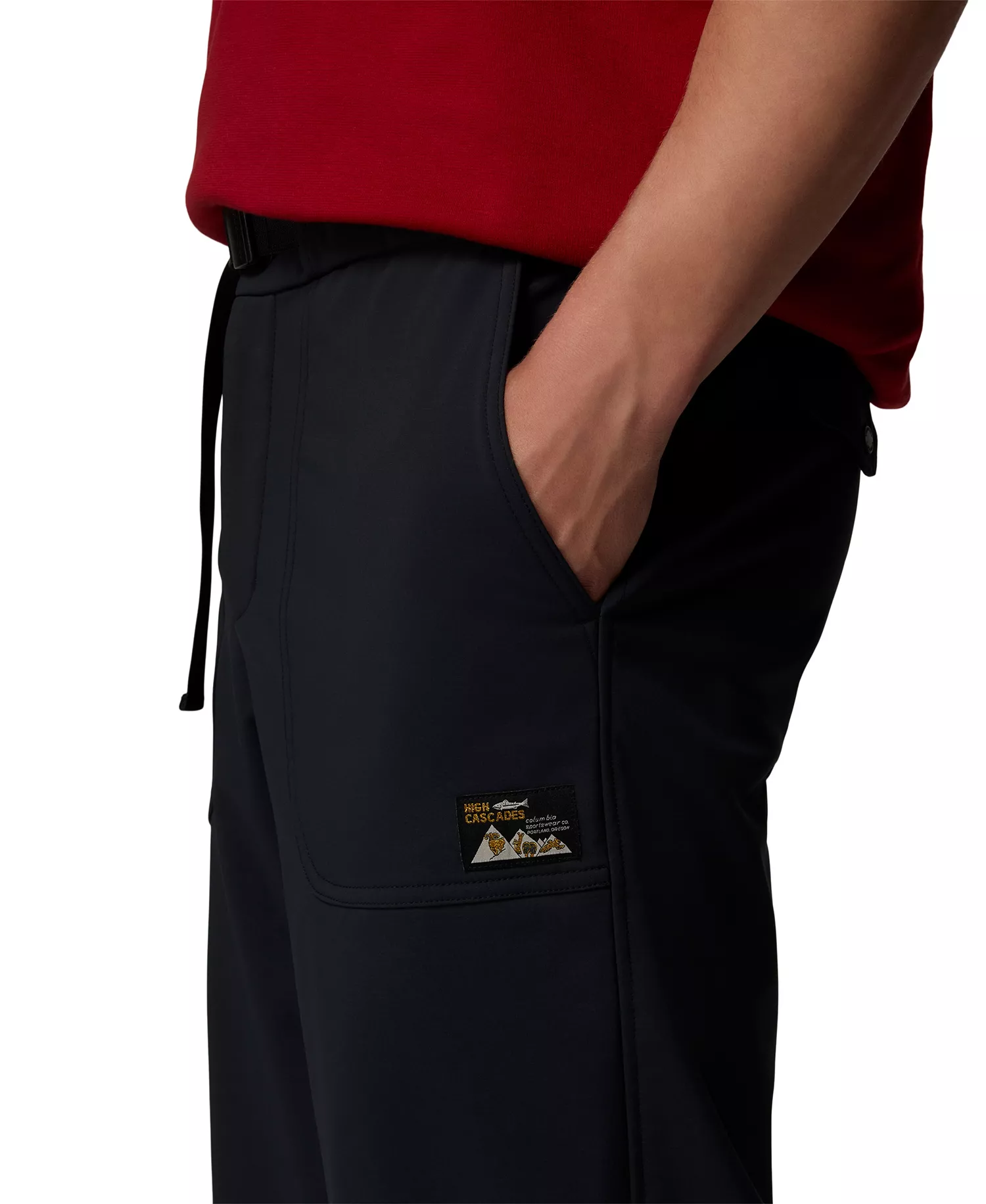 Men's High Cascades Softshell Pants - Black - 2XL