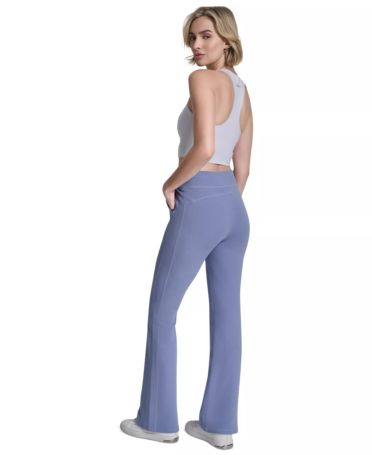 Women's Transcend Thermal Flare Pants - Bluestone - L