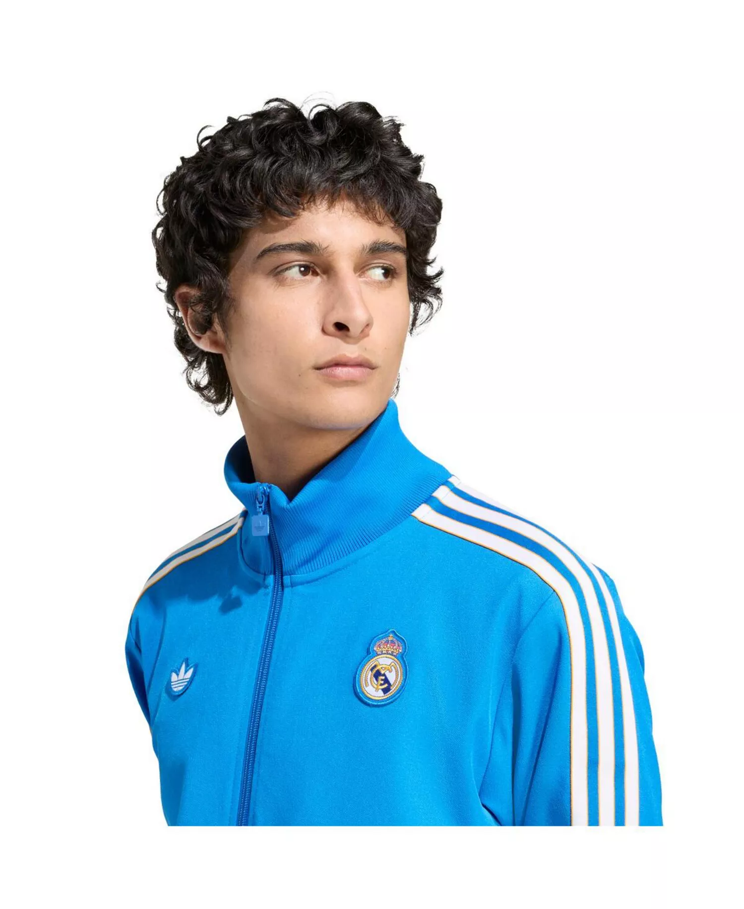 Men's Blue Real Madrid Terrace Icons Full-Zip Track Jacket - Blue - 2XL