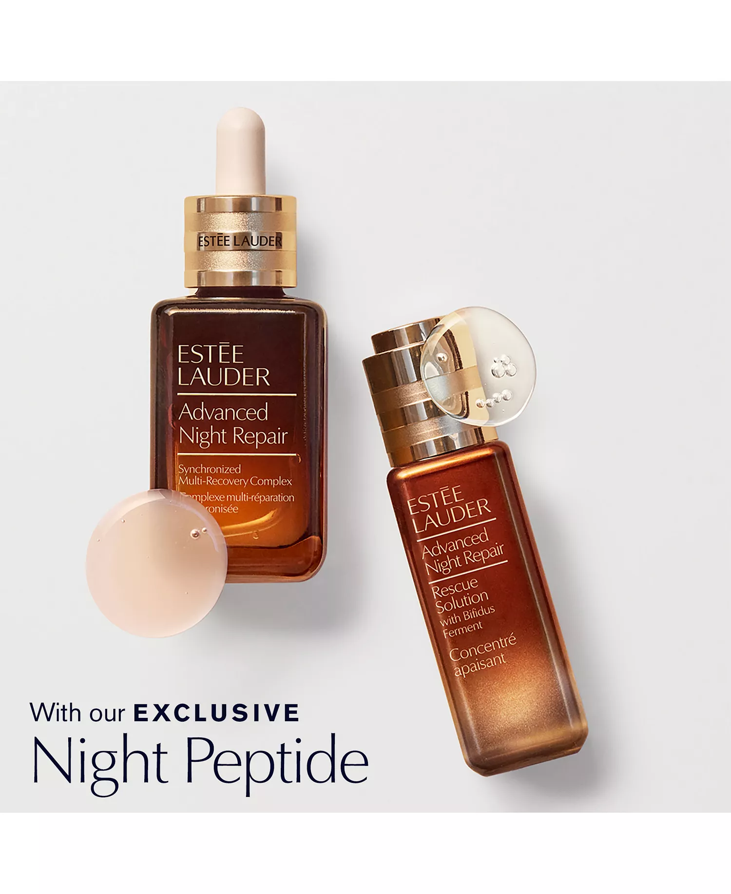 Advanced Night Repair Duo Synchronized Multi-Recovery Complex Serum with Hyaluronic Acid & Peptides, 1.7 oz Duo - No Color - 0.23 oz