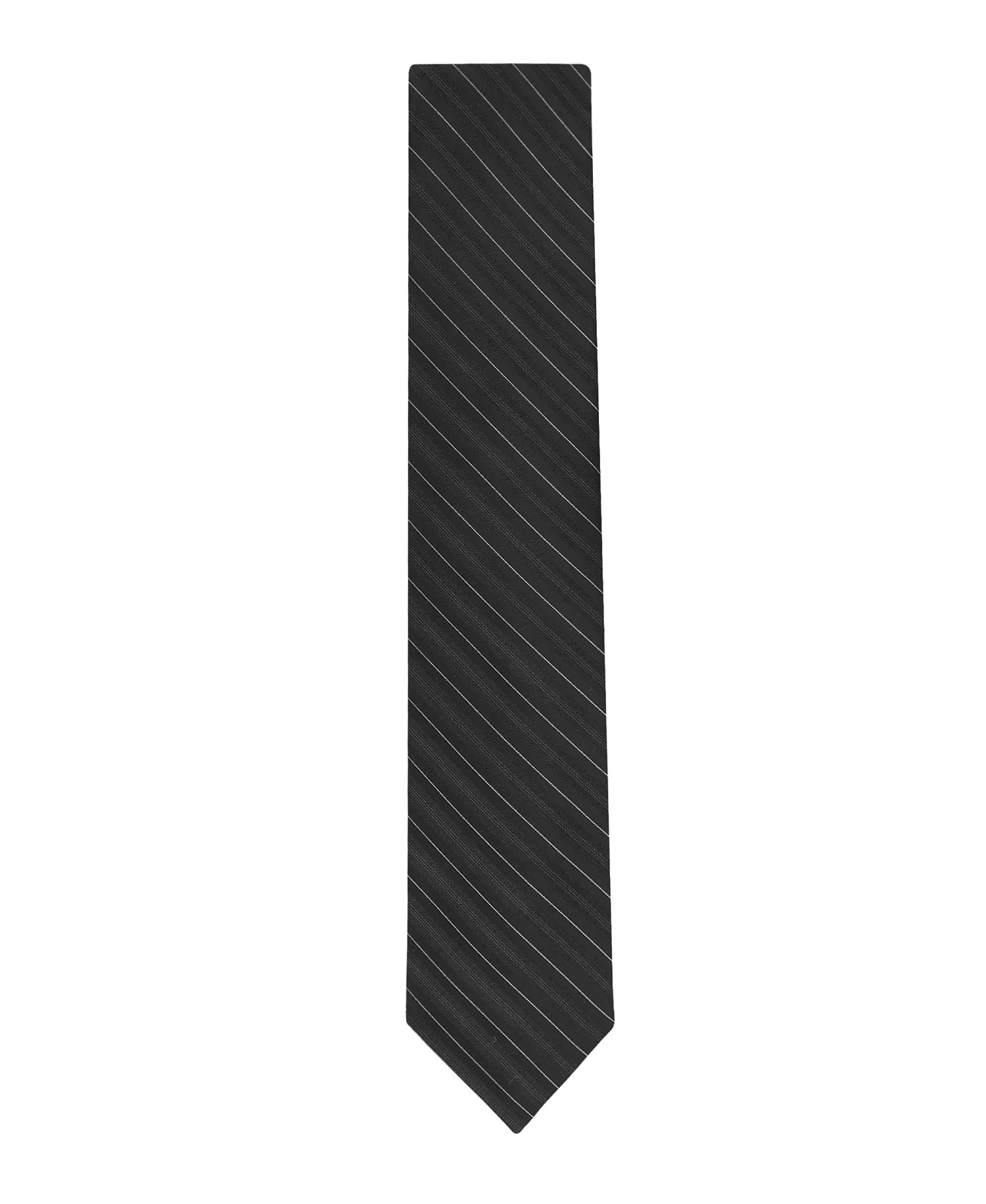 Men's Seraphina Stripe Pattern Tie - Black - ONE SIZE