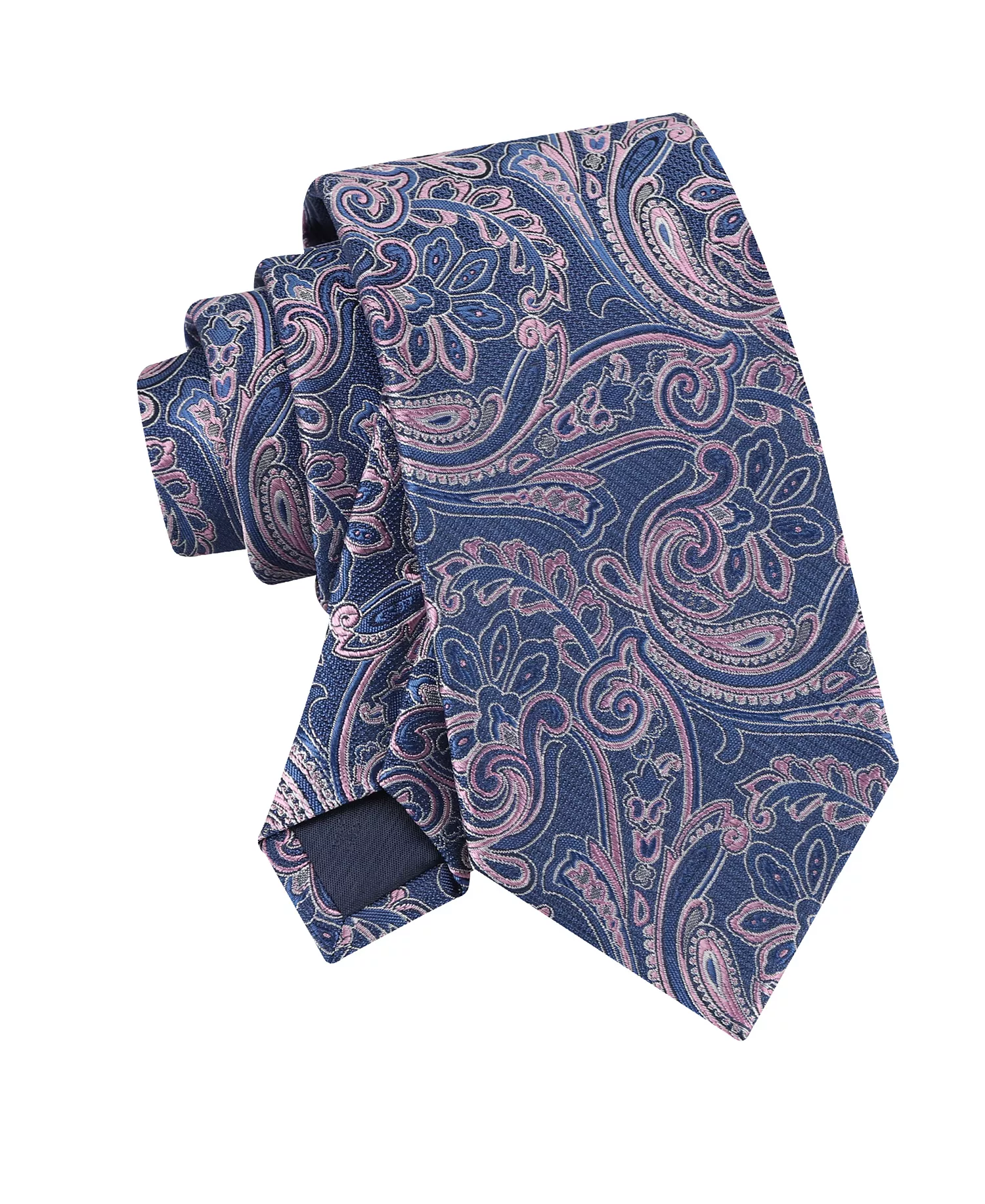 Men's Lillian Paisley Tie - Navy/Pink - ONE SIZE