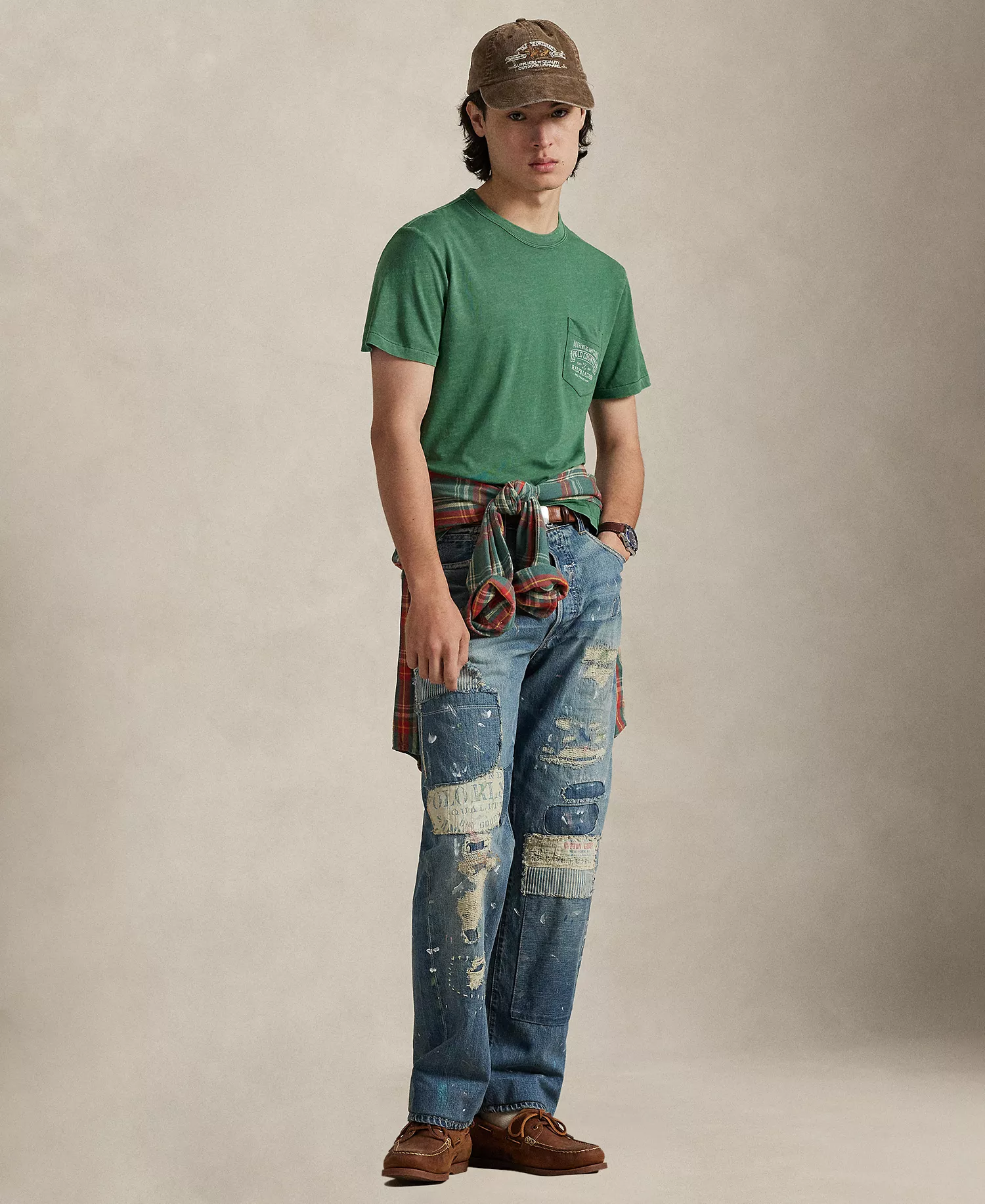 Men's Classic-Fit Polo Country T-Shirt - Stuart Green - 2XL