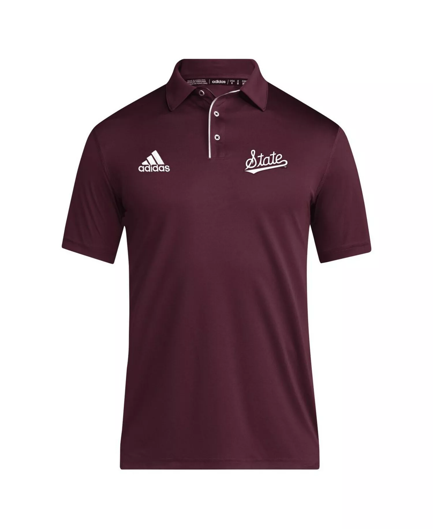 Men's Maroon Mississippi State Bulldogs 2024 Coaches AEROREADY Polo - Maroon - XL