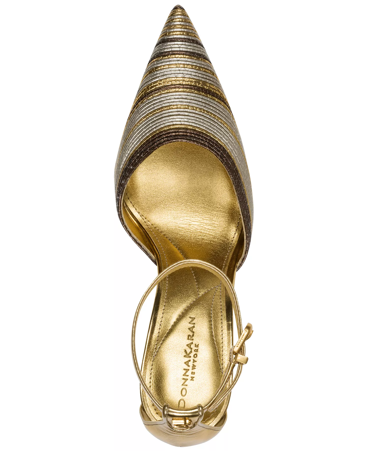 Women's Patricia Ankle Strap Pumps - Gold/Dark Copper - 11M