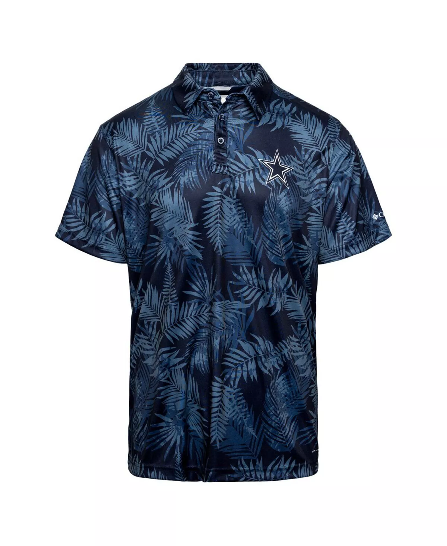 Men's Navy Dallas Cowboys PFG Super Terminal Tackle Omni-Shade Polo - Navy - M