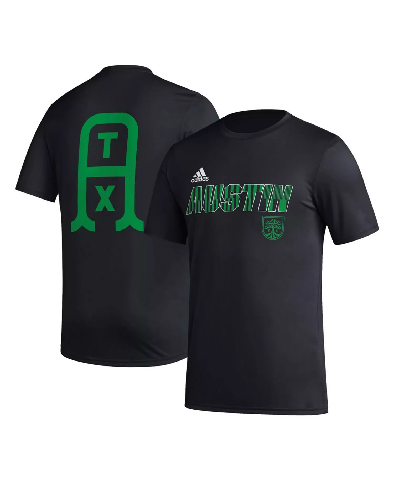 Men's Black Austin FC Team Jersey Hook AEROREADY T-shirt - Black - M