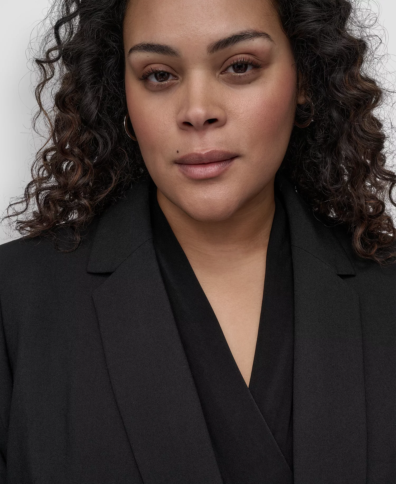 Plus Size 3/4-Sleeve Madison Jacket  - Black - 14W