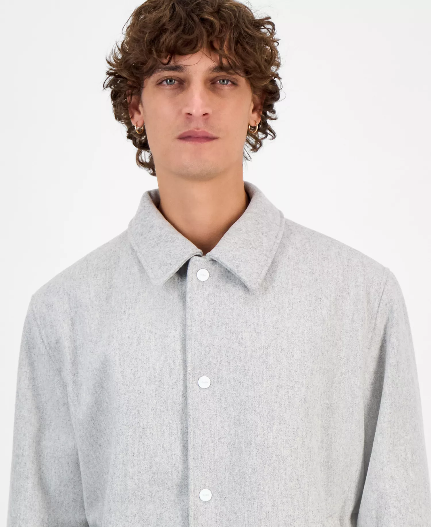 Men's Baks Snap-Front Coach Jacket - Natural - L