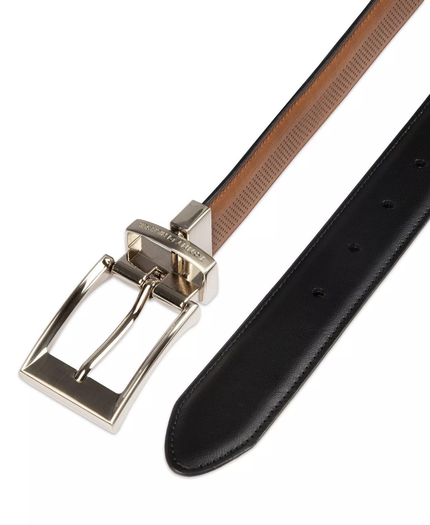 32MM STRETCH BELT - Tan/black - L (38-40)