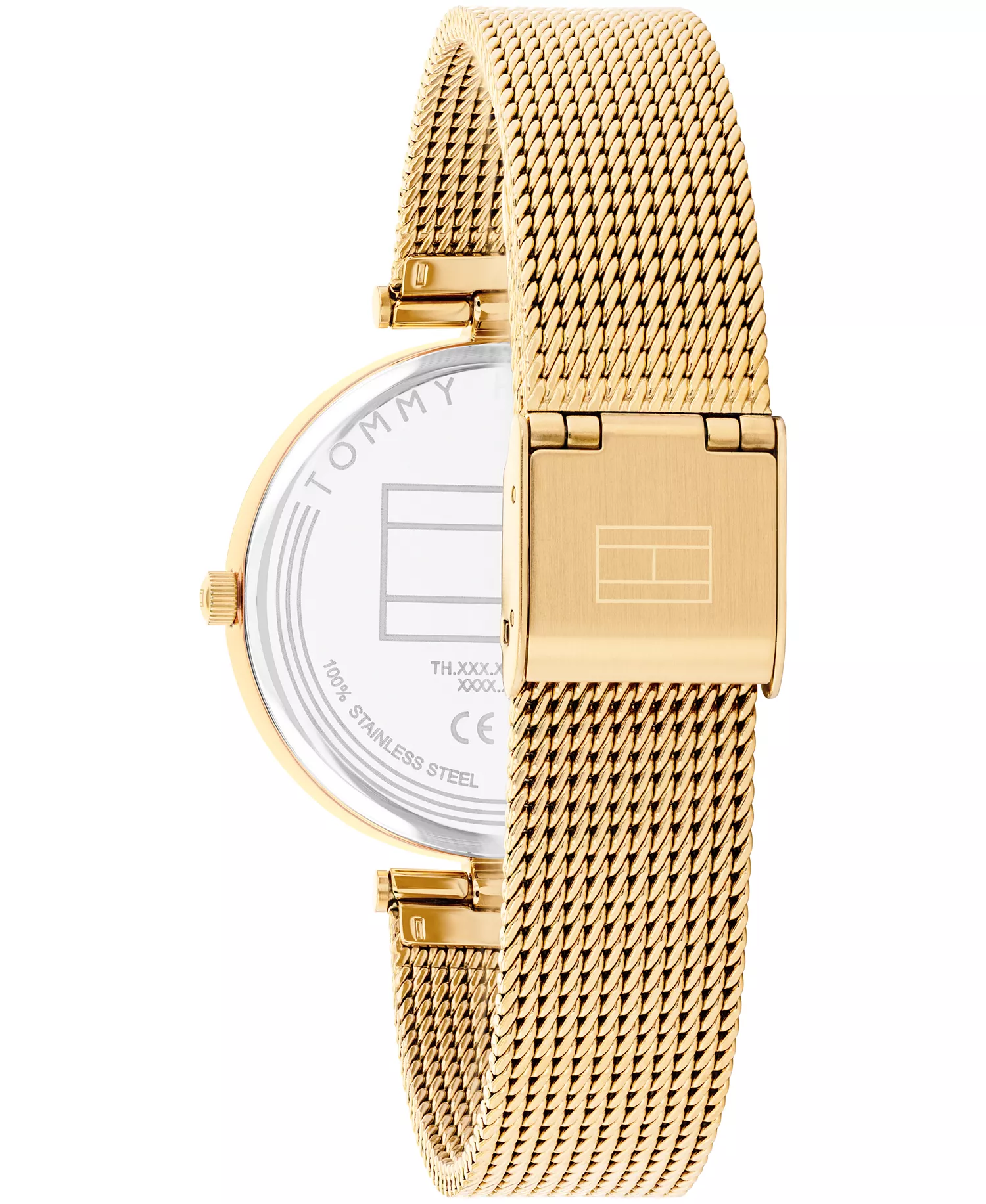 Women's Quartz Gold Tone Stainless Steel Mesh Bracelet Watch, 34mm - Gold - 34