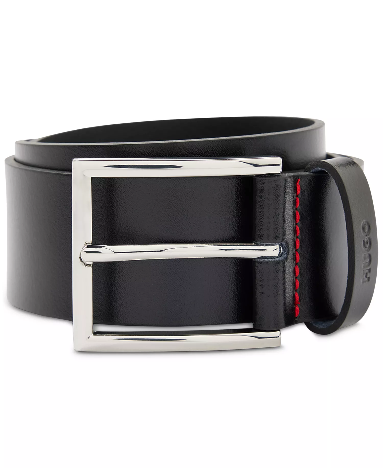 BOSS Men's Giaspo Smooth Leather Belt - Black - 36