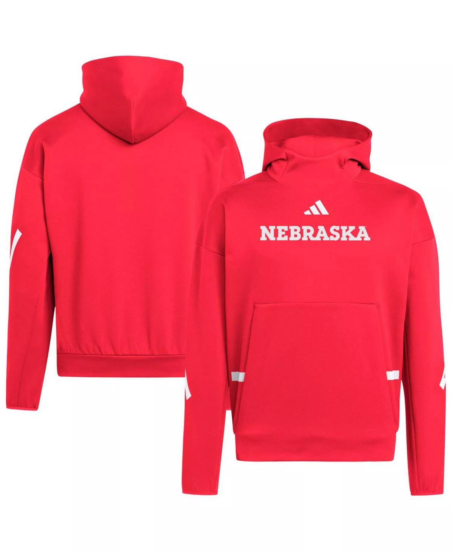 Men's Scarlet Nebraska Huskers Z.N.E. Pullover Hoodie - Scarlet - M