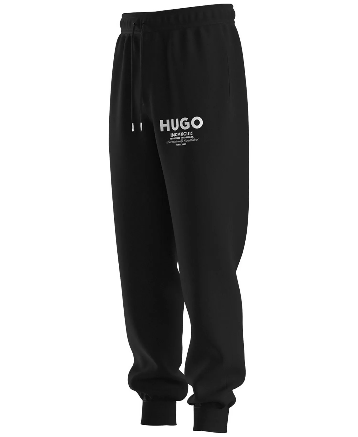 Men's Loose-Fit Logo Pants - Black - XL