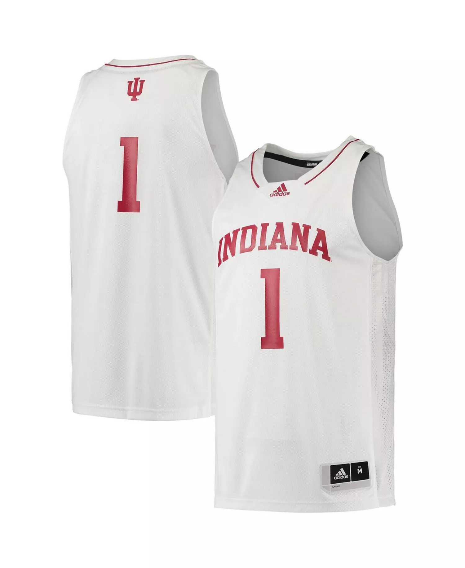 Men's 1 Indiana Hoosiers Swingman Team Basketball Jersey - Cream - 2XL