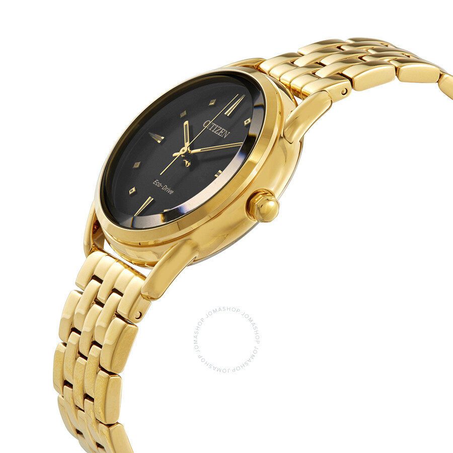 Citizen Eco-Drive Dress Classics Black Dial Ladies Watch