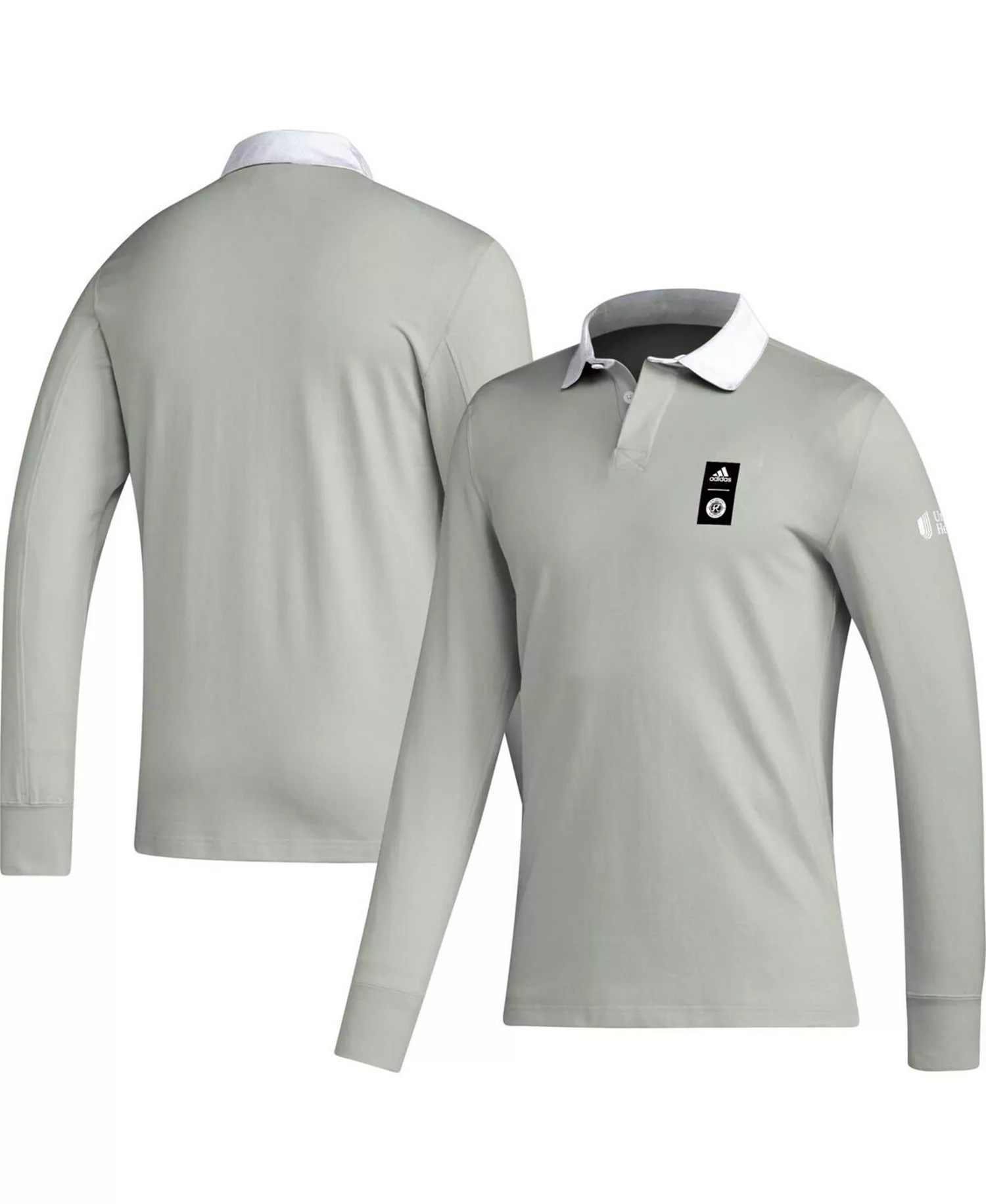 Men's 2023 Player Gray New England Revolution Travel Long Sleeve Polo Shirt - Gray - 2XL