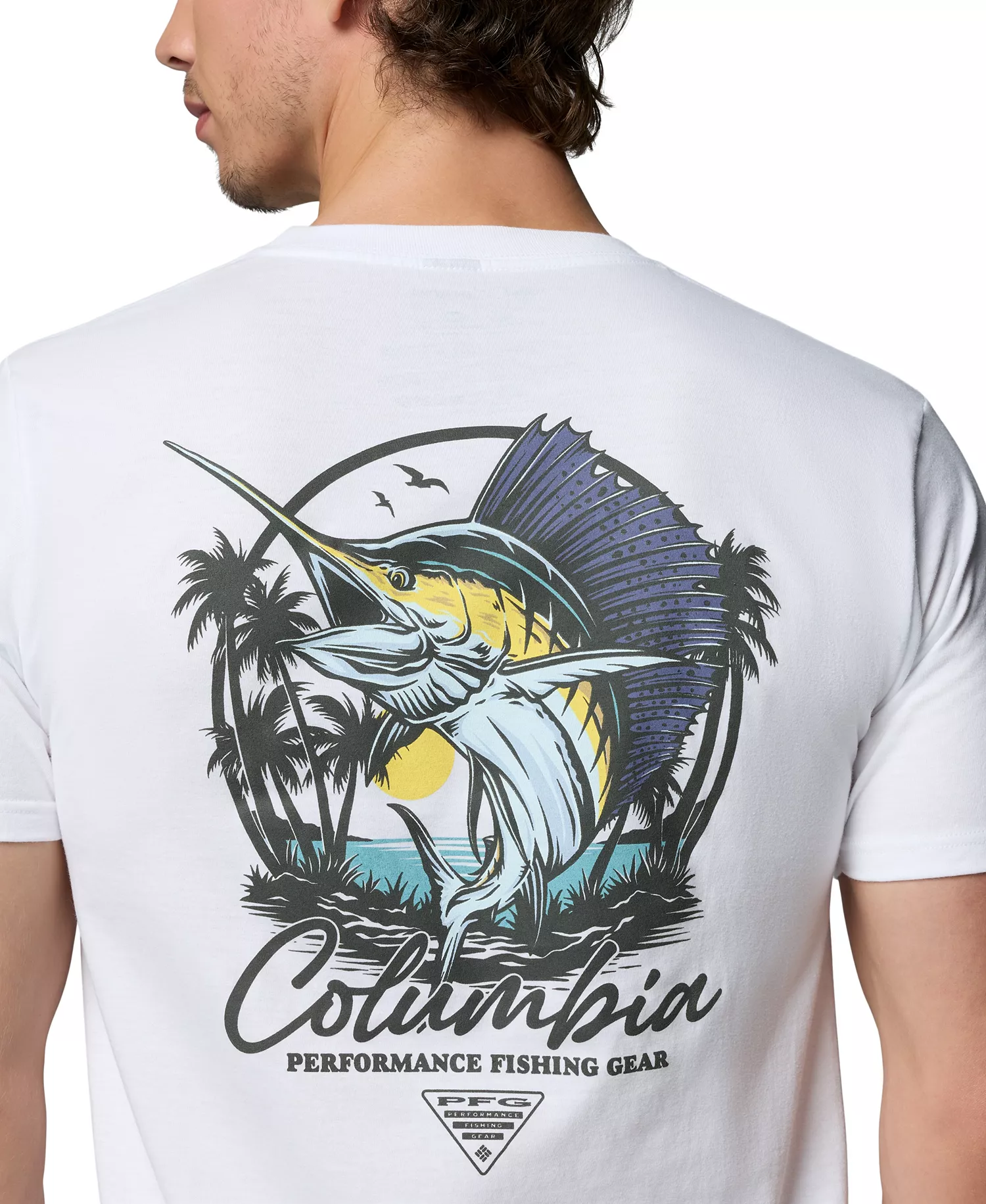 Men's PFG Rico Graphic T-Shirt - White - L