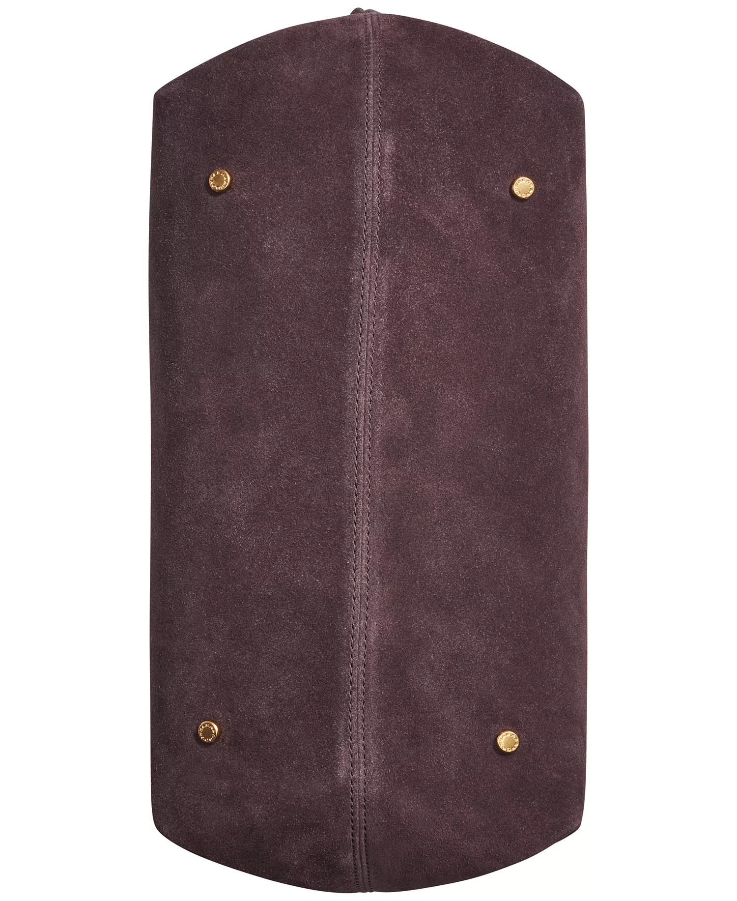 Georgette Suede Medium Bucket Bag - Chocolate Plum - NO SIZE