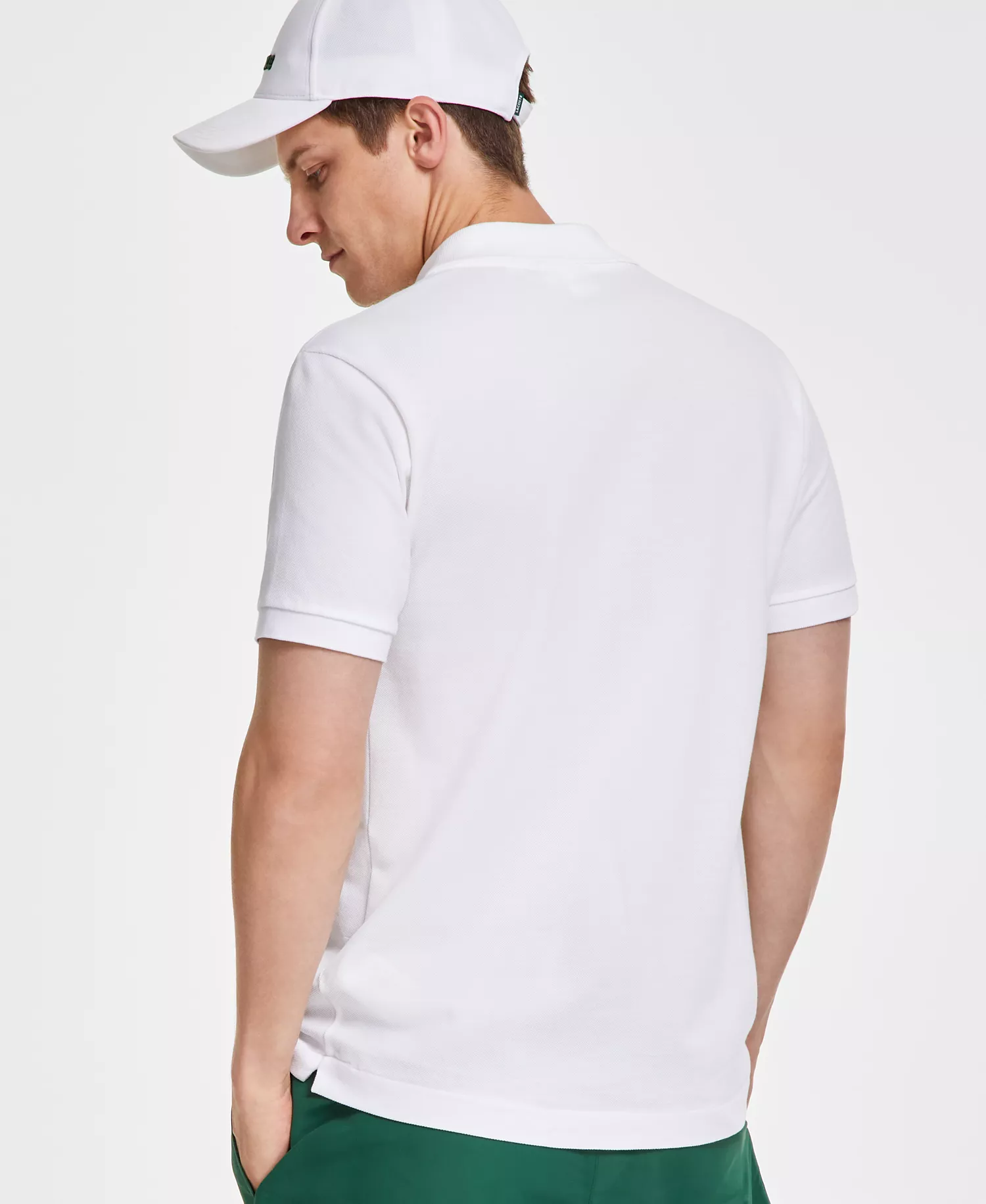 Men's L.12.12 Classic-Fit Short-Sleeve Piqué Polo Shirt - 001 - White - 2XL