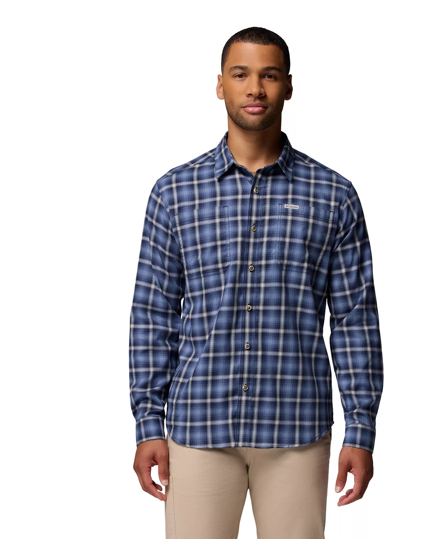 Men's Vapor Ridge Long Sleeve Shirt - Coll navy - S