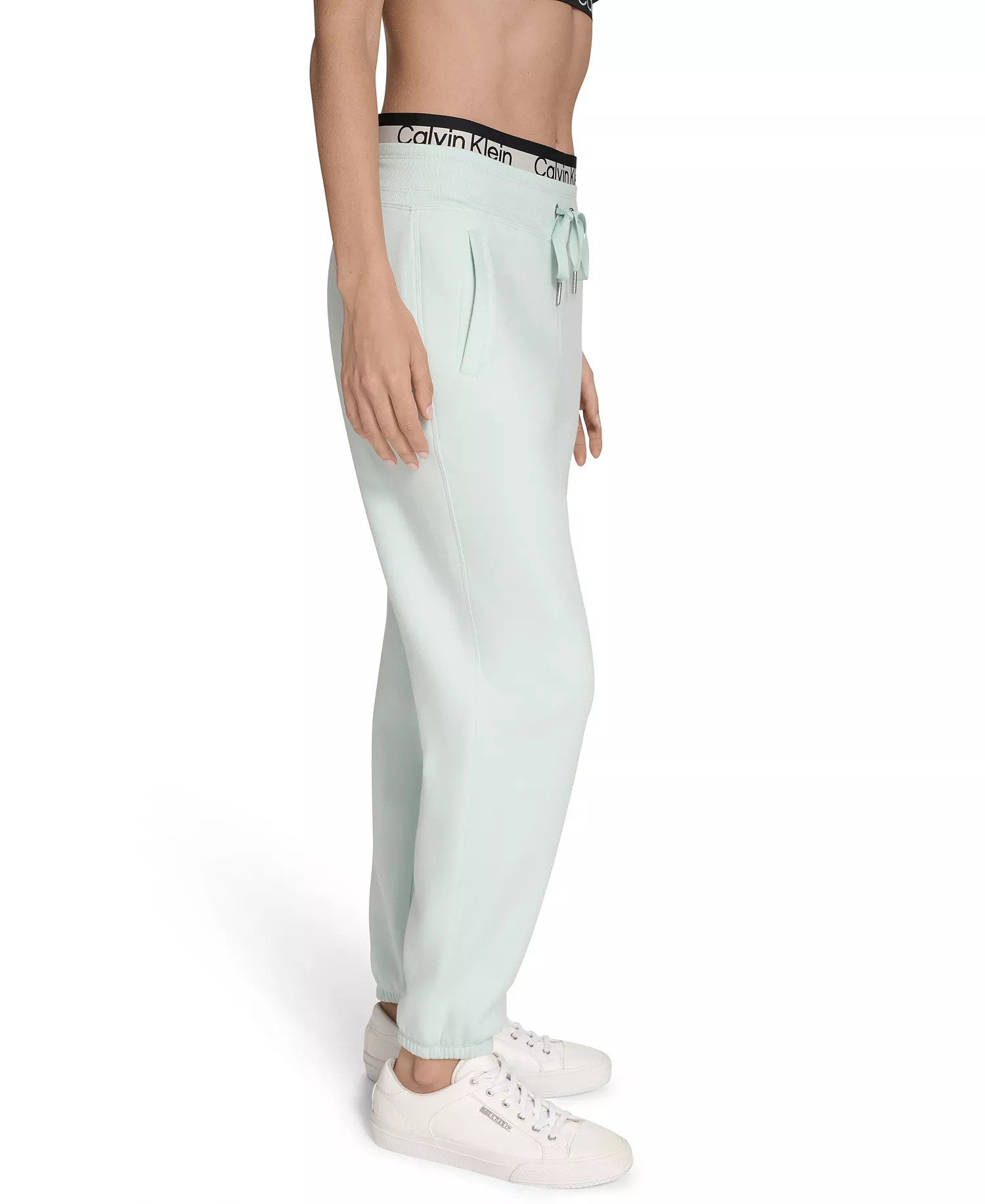 Women's Performance Logo Stripe Jogger Sweatpants - Aqua Blue - M
