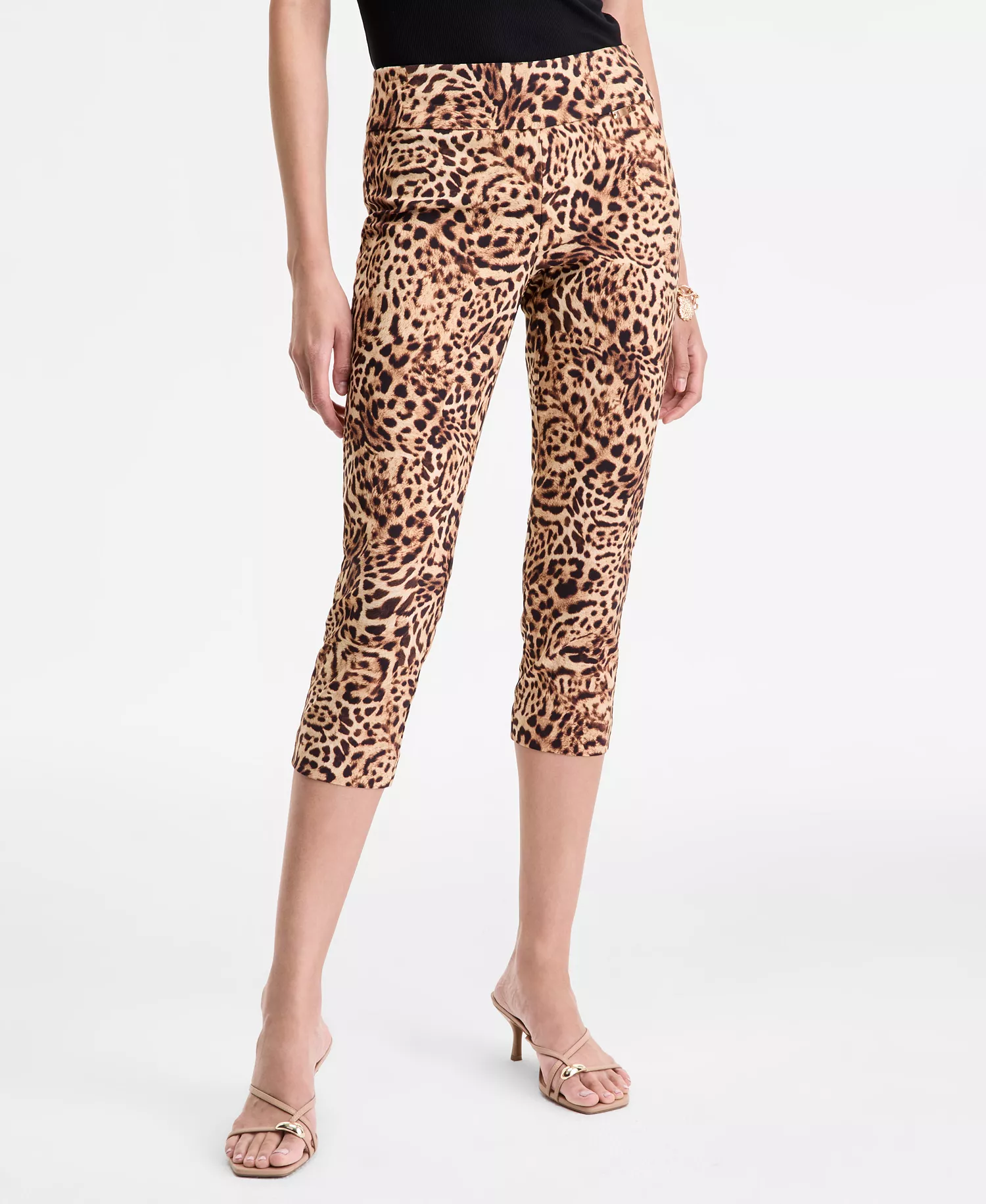 Women's Cheetah-Print Capri Pants, Exclusively at Macy's - Pheby Cheetah - 10