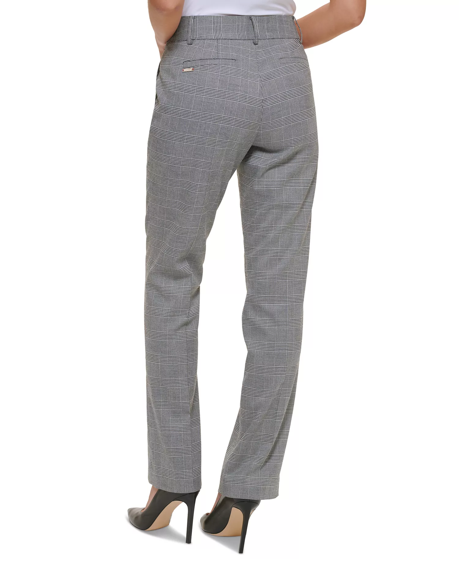 Women's Glen Plaid Sutton Boot-Leg Trousers - Glen Plaid - 0