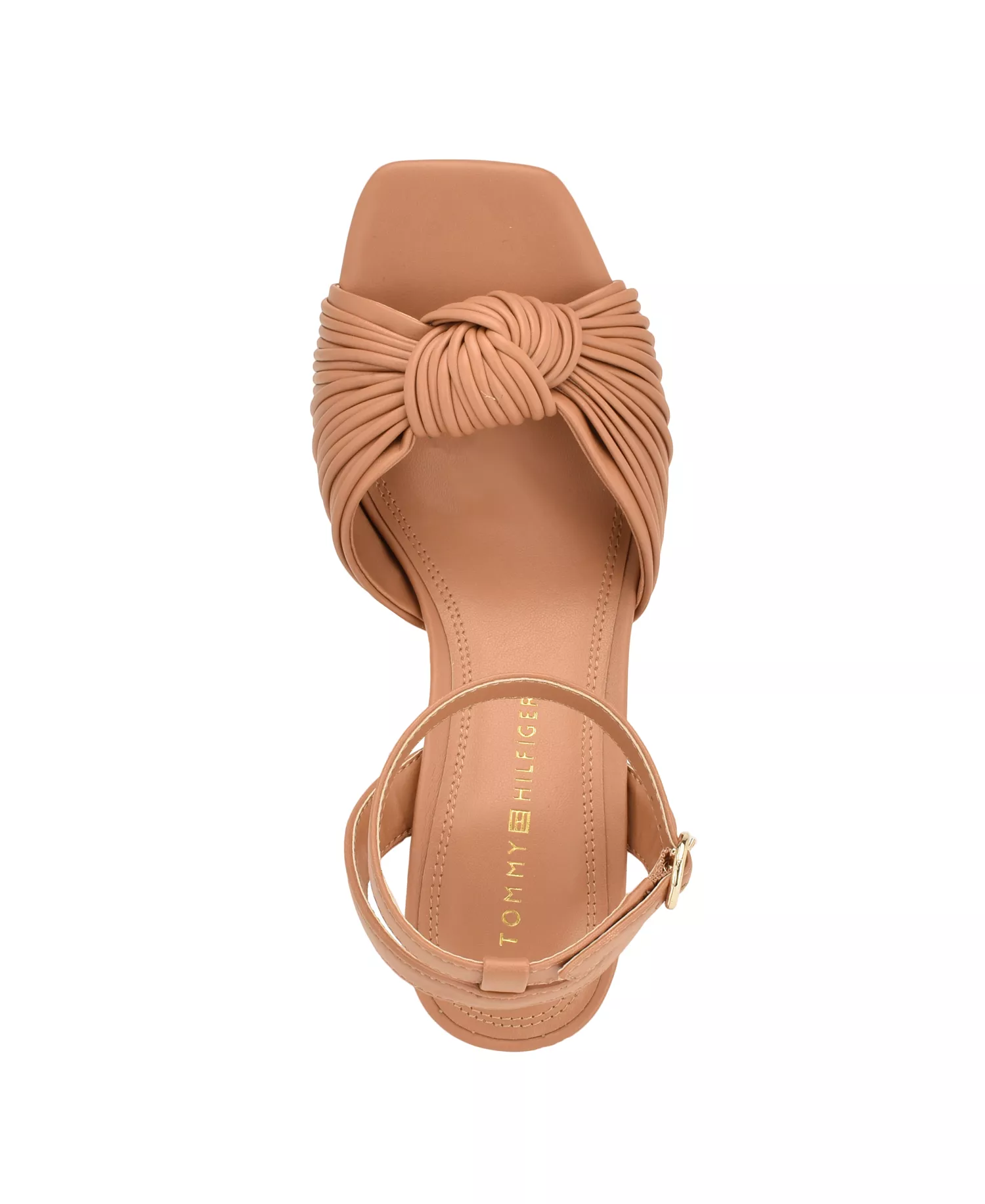 Women's Sarifina Knotted Block Heel Sandals - Medium Natural - 10M