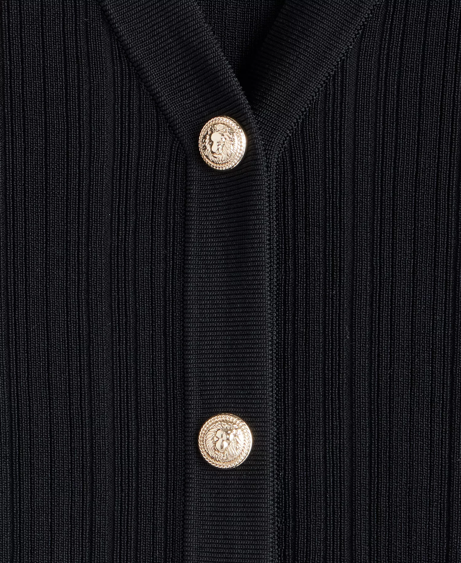 Women's Rib-Knit Long Cardigan, Macy's Exclusive - Deep Black - L