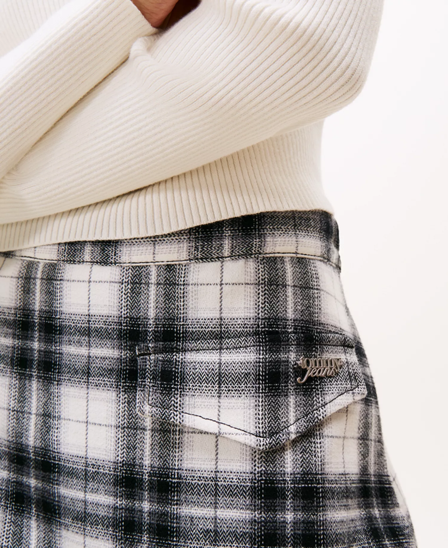 Women's Mini A-Line Skirt - Ecru - L