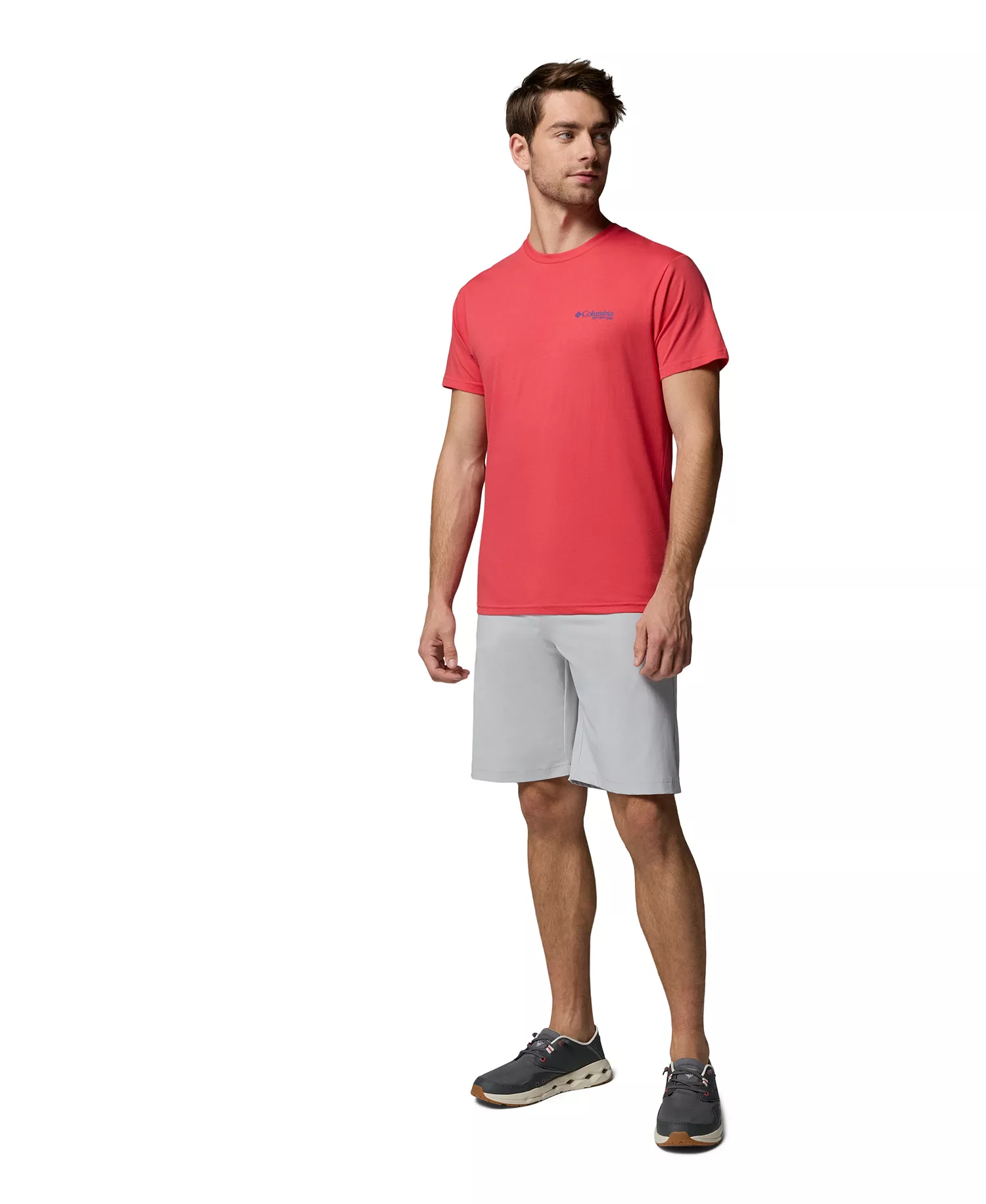 Men's PFG Gigante Graphic T-Shirt - Sunset Red - L