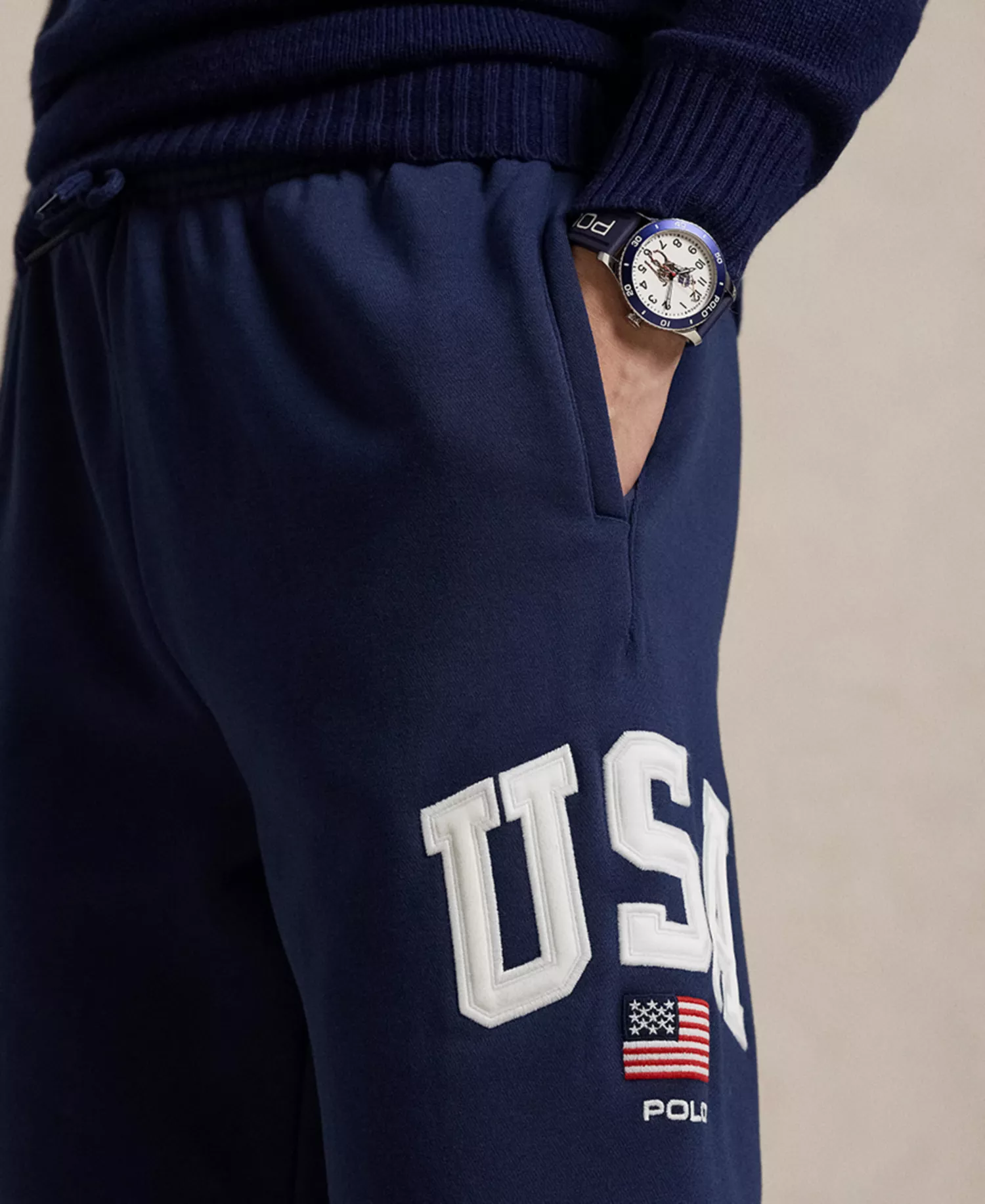Men's  Flag Fleece Sweatpant - Refined Navy - L