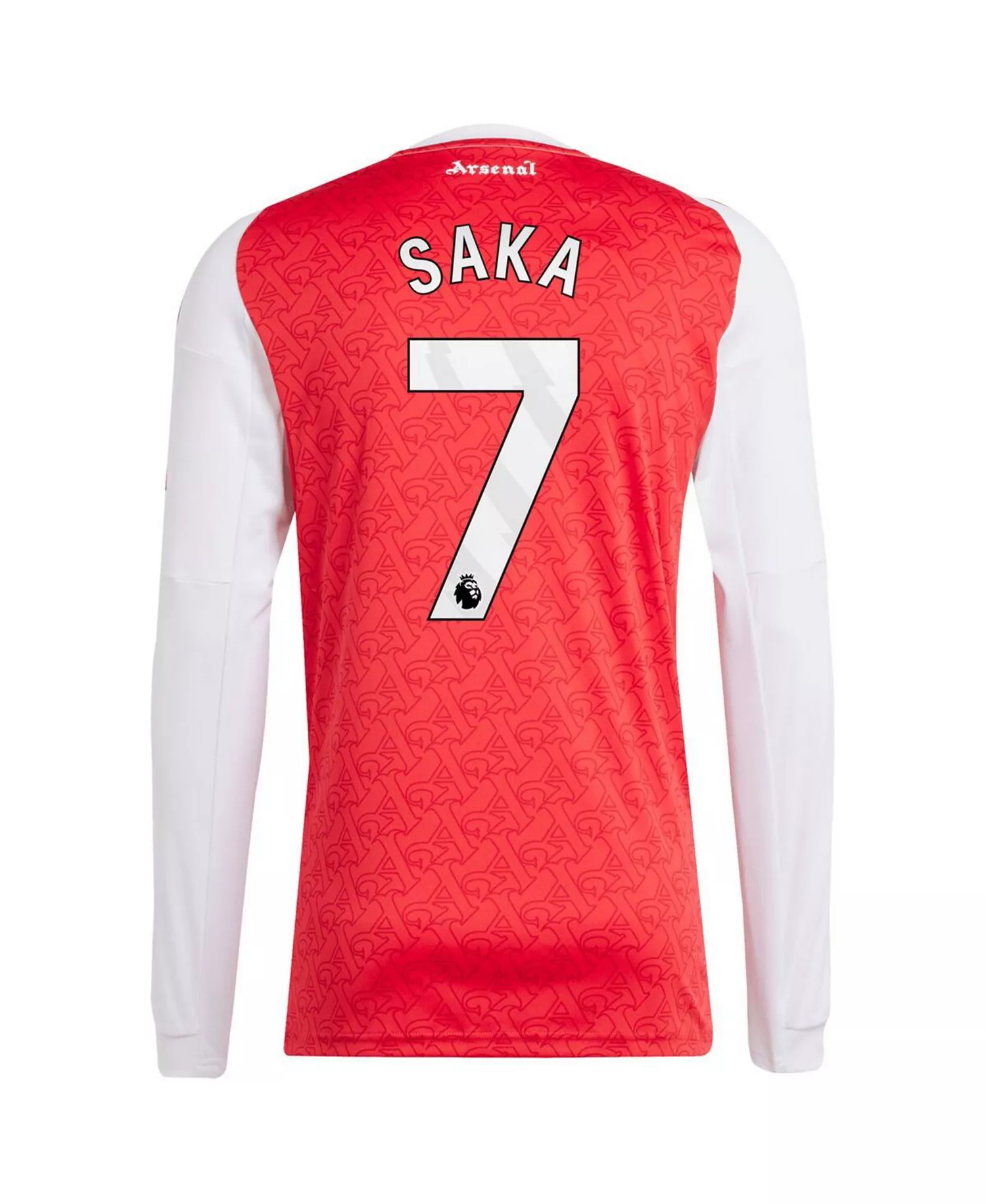 Men's Bukayo Saka Red Arsenal 2025/26 Home Replica Long Sleeve Player Jersey - Red - 2XL