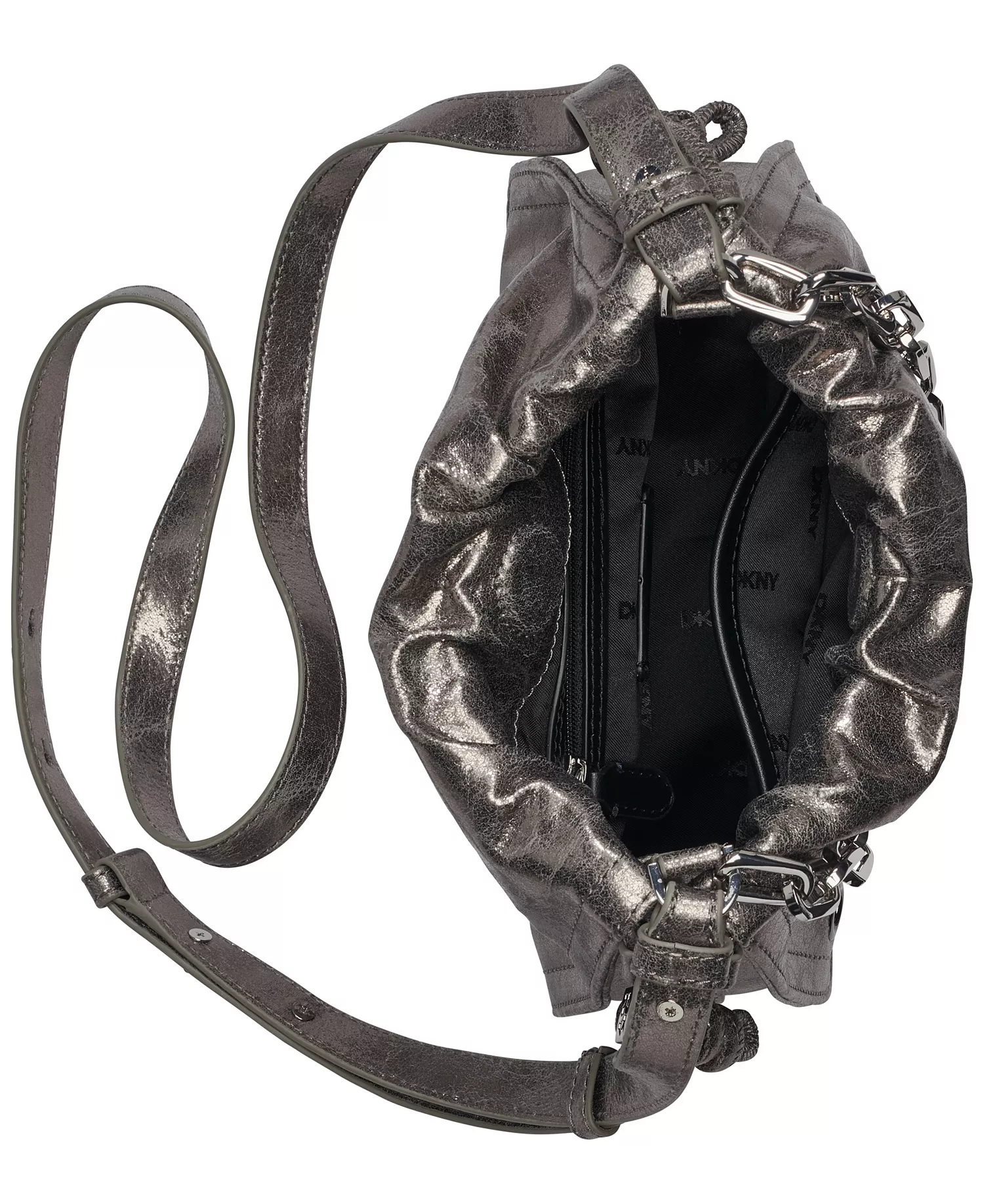 Halle Drawstring Small Crossbody Bag - Bronze - ONE SIZE