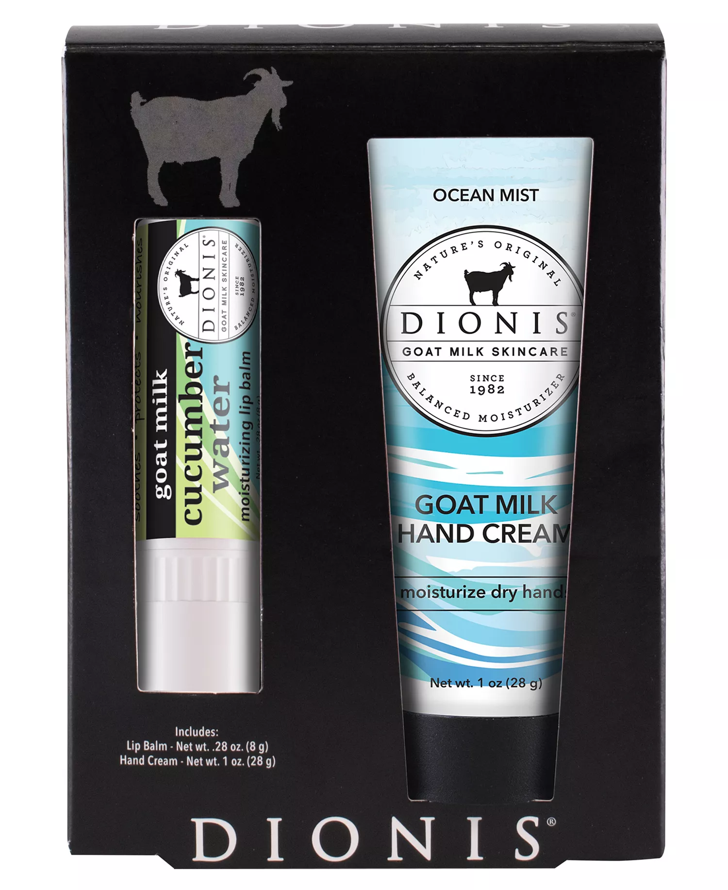 Goat Milk Cucumber Water Lip and Hand Cream Set - No color - No Size