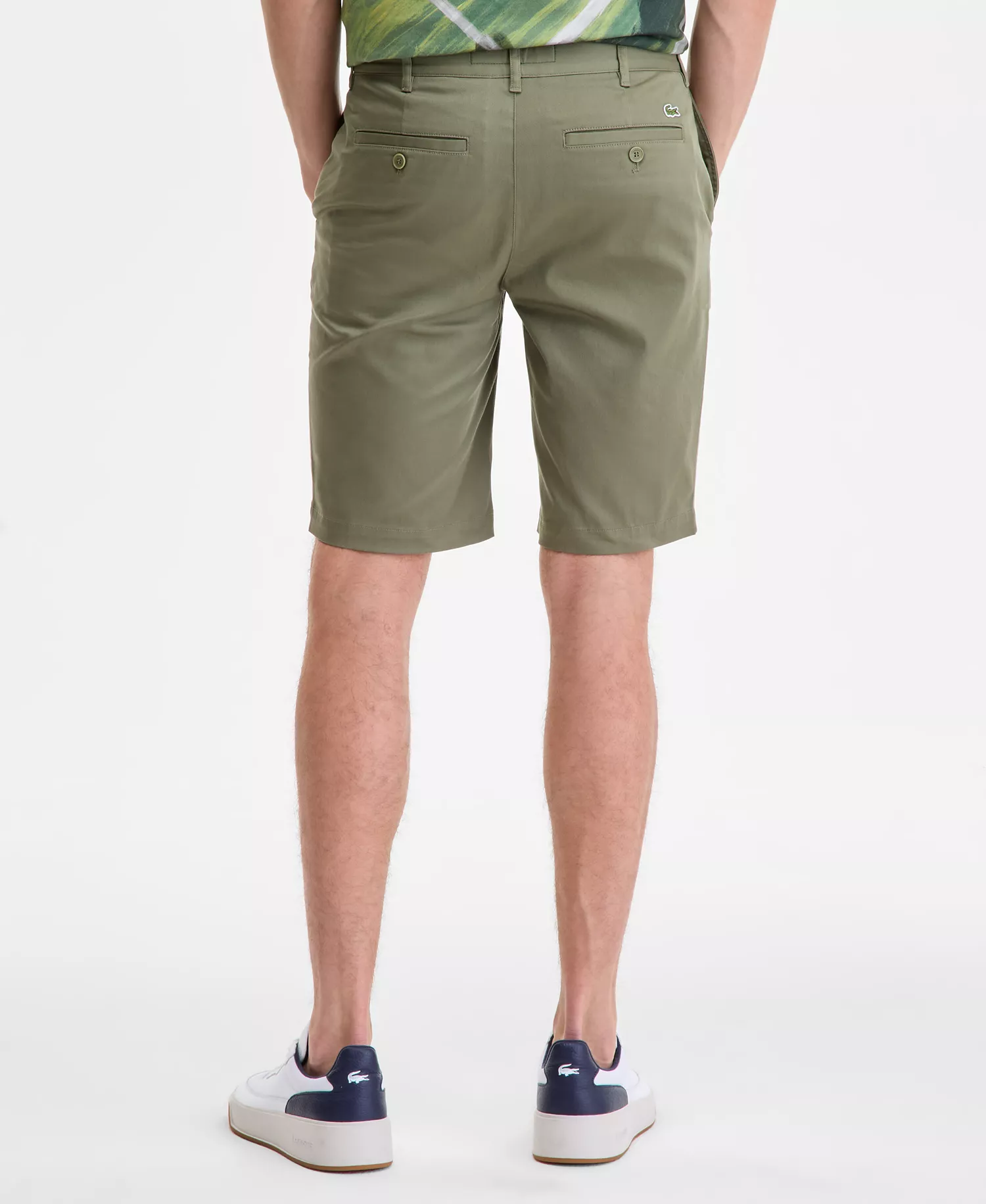 Men's Slim-Fit Chino Bermuda Shorts - BMY - Khaki - XS