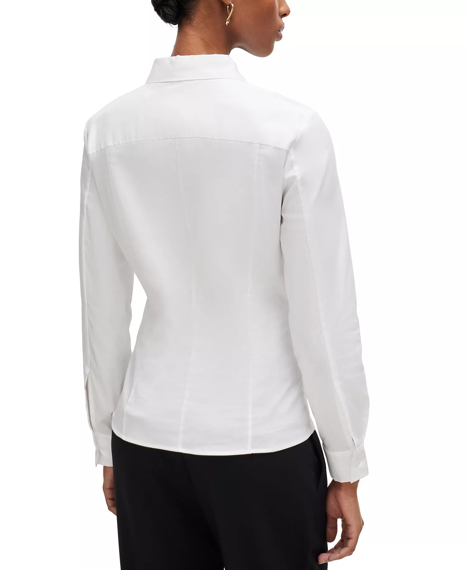 Women's Slim-Fit Blouse - White - 0