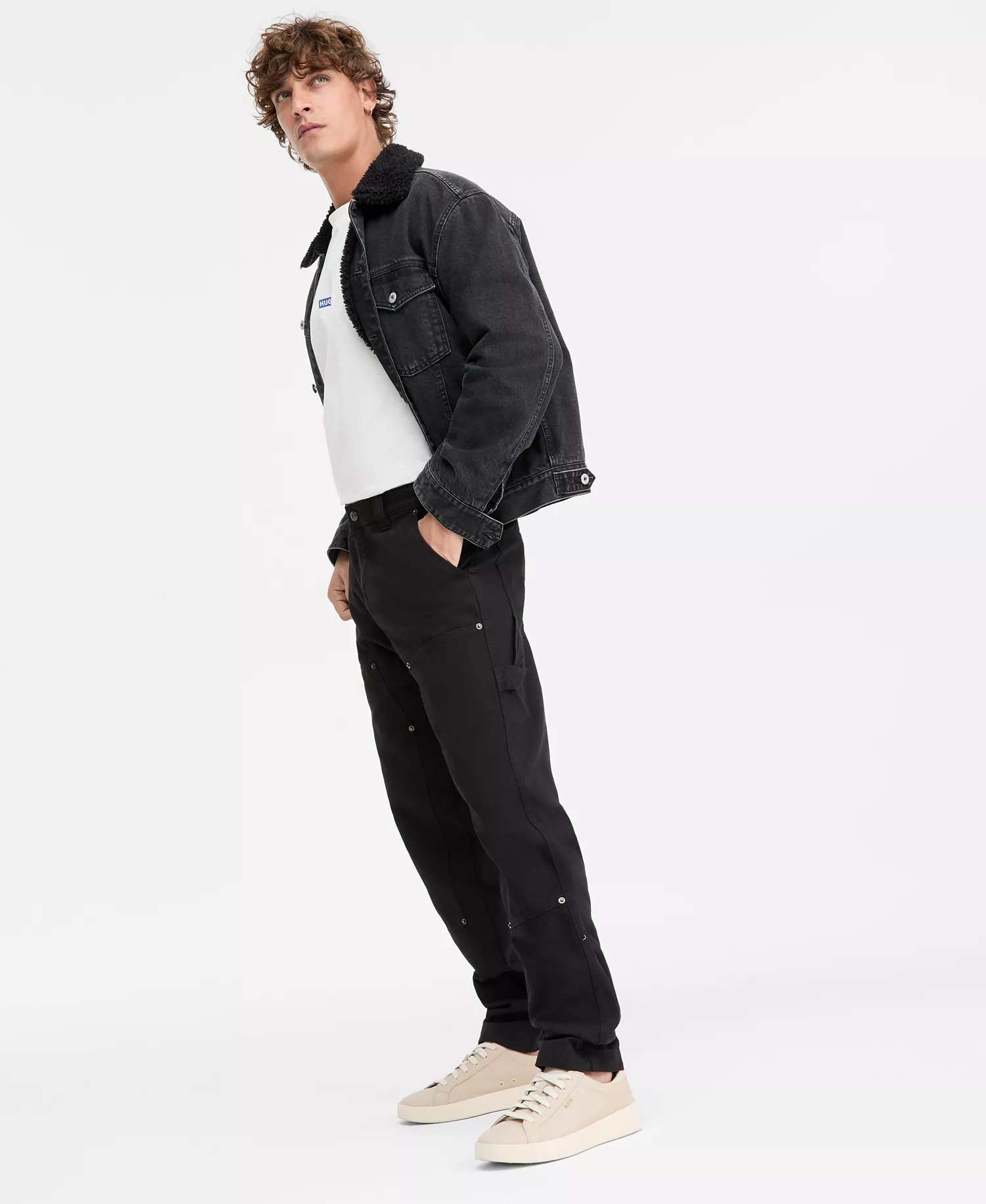 Gioro Tapered Fit Carpenter Pants - black - 2XL