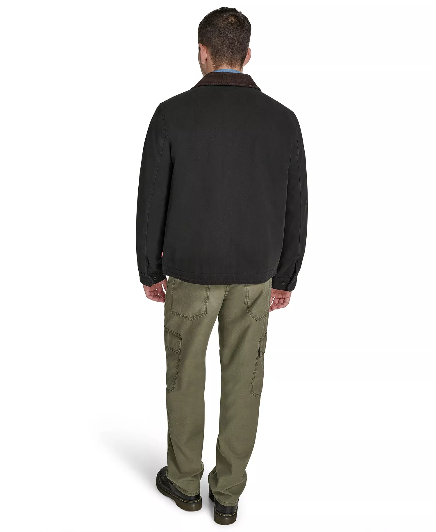 Men's Cotton Canvas Depot Jacket - Black - 2XL